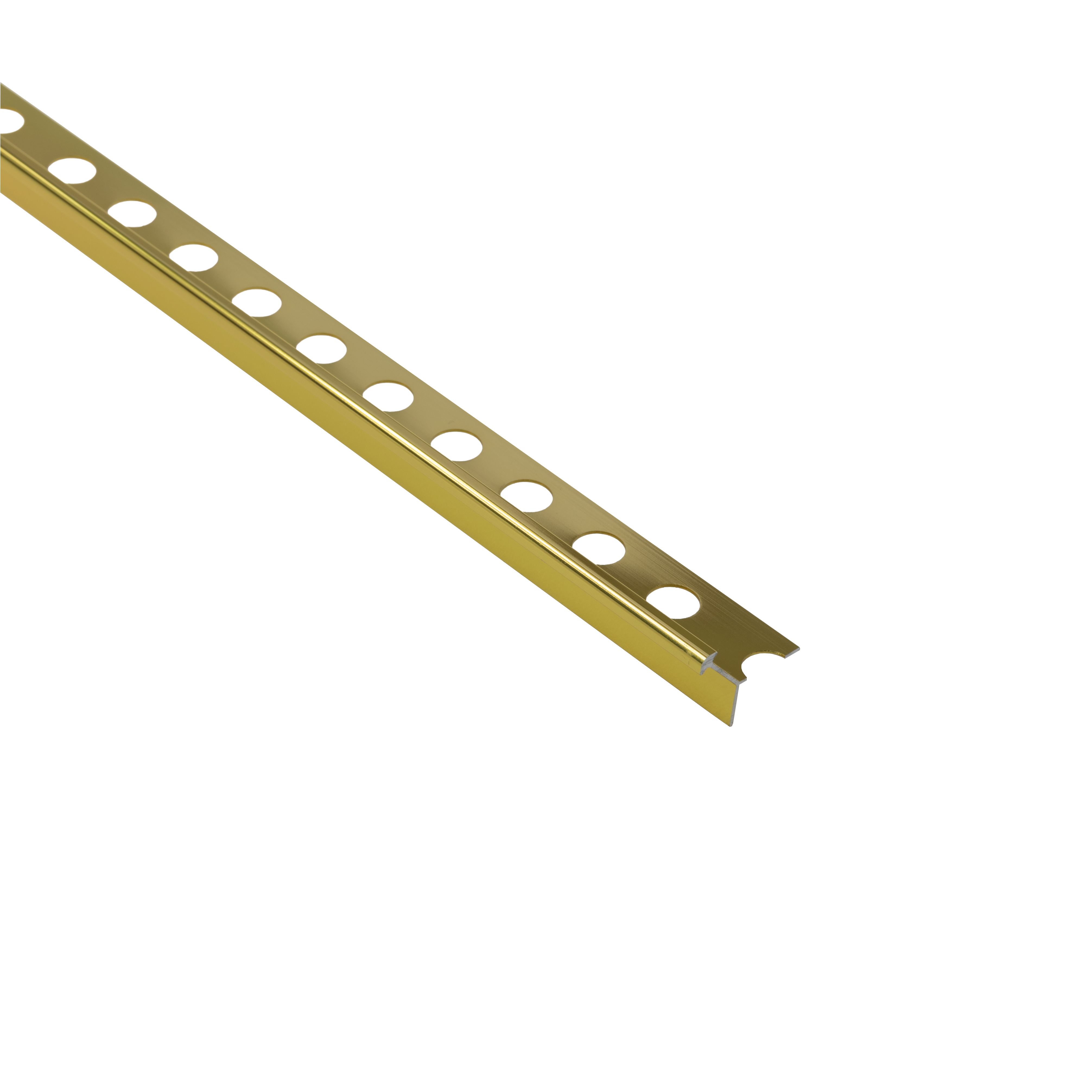 Profil do glazury aluminium zewnętrzny 10 mm / 2.5 m Złoty Cezar