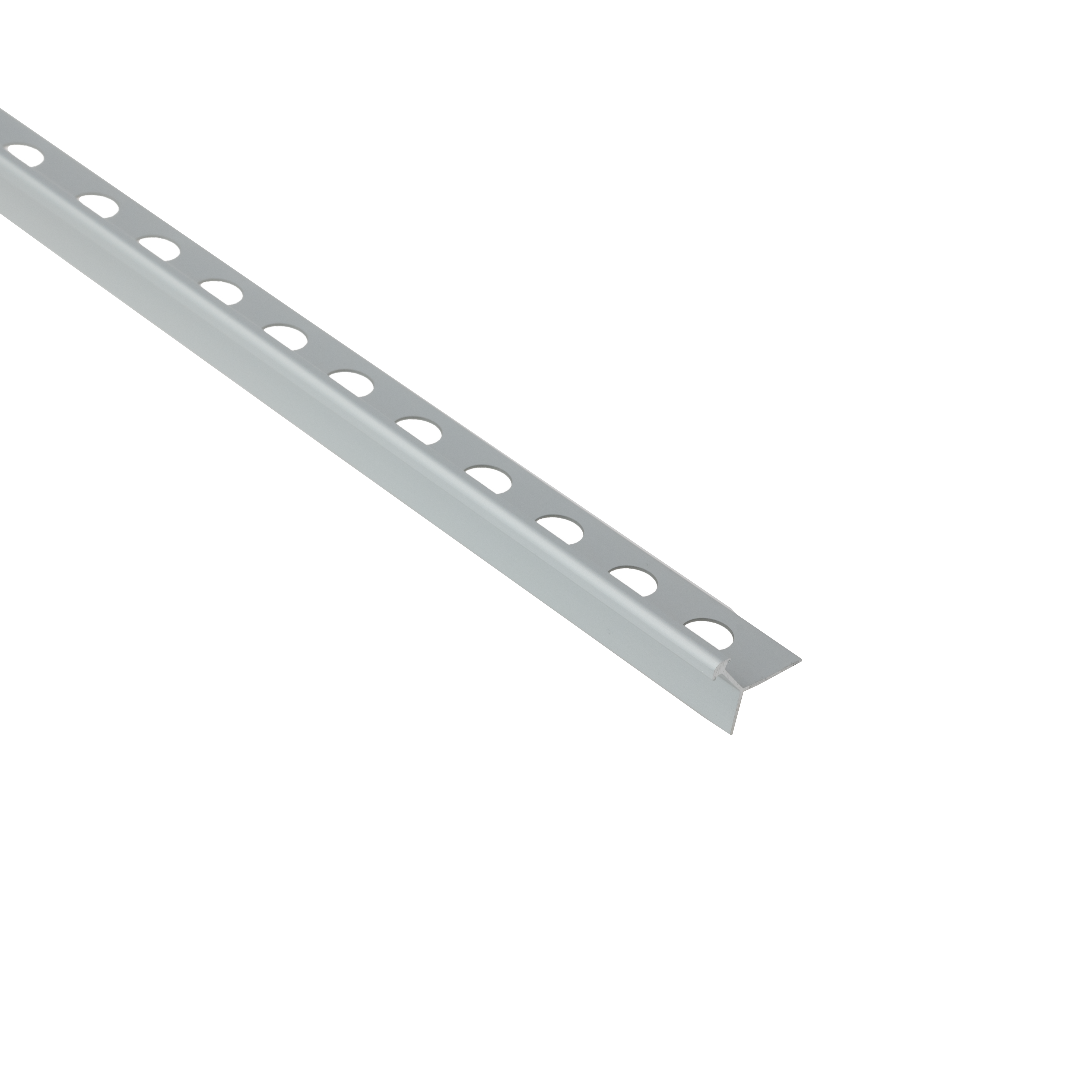 Profil do glazury aluminium zewnętrzny 8 mm / 2.5 m Srebrny Cezar