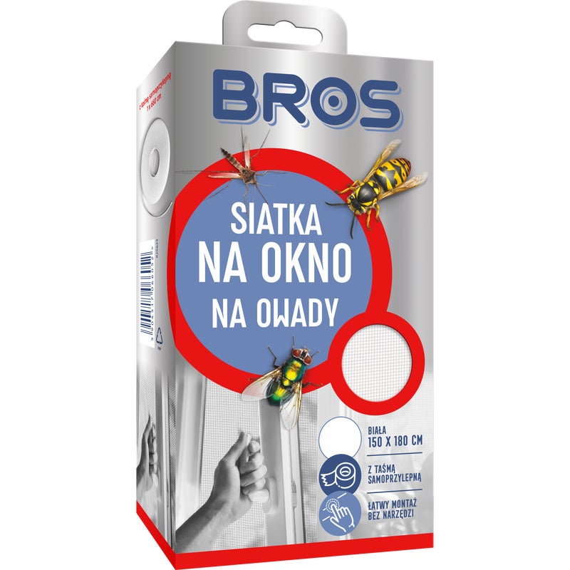 Moskitiera na okno 150x180 cm Biała Bros