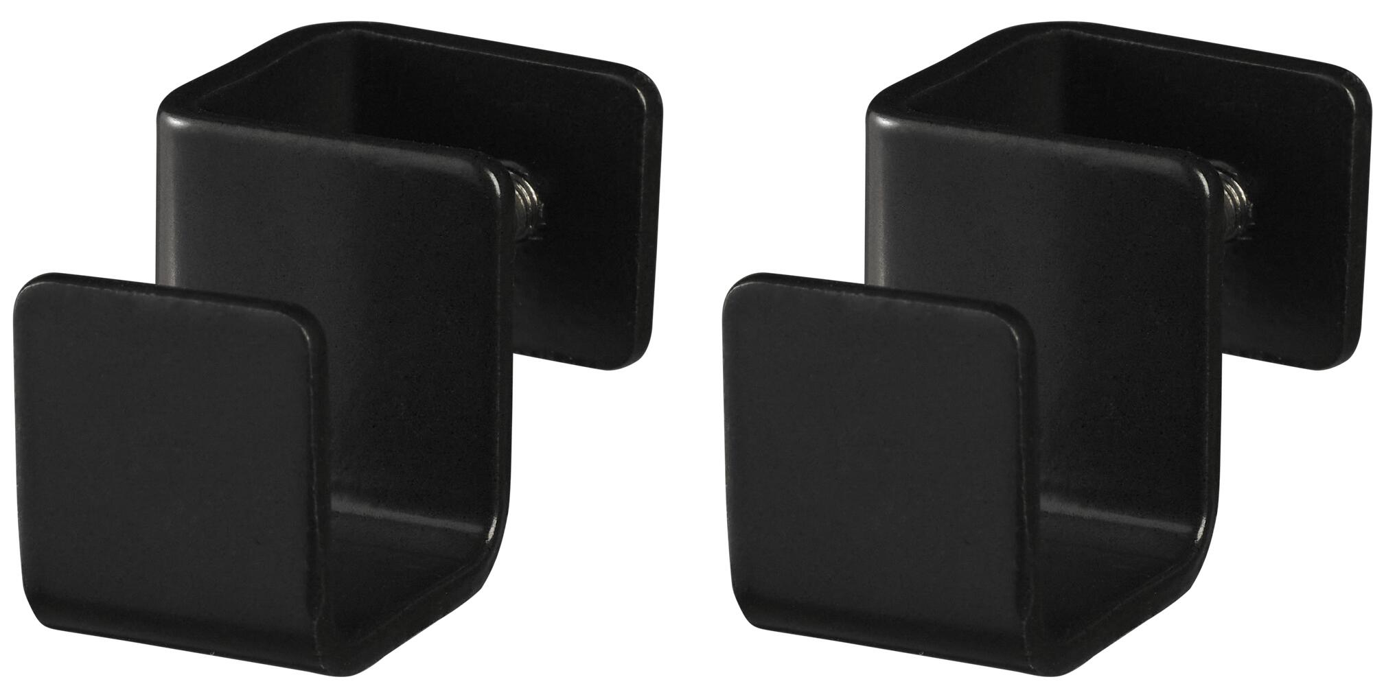 Set de 2 ganchos de colgar delinia id de acero negro de 4x1.9x2cm (anchoxaltoxfondo)