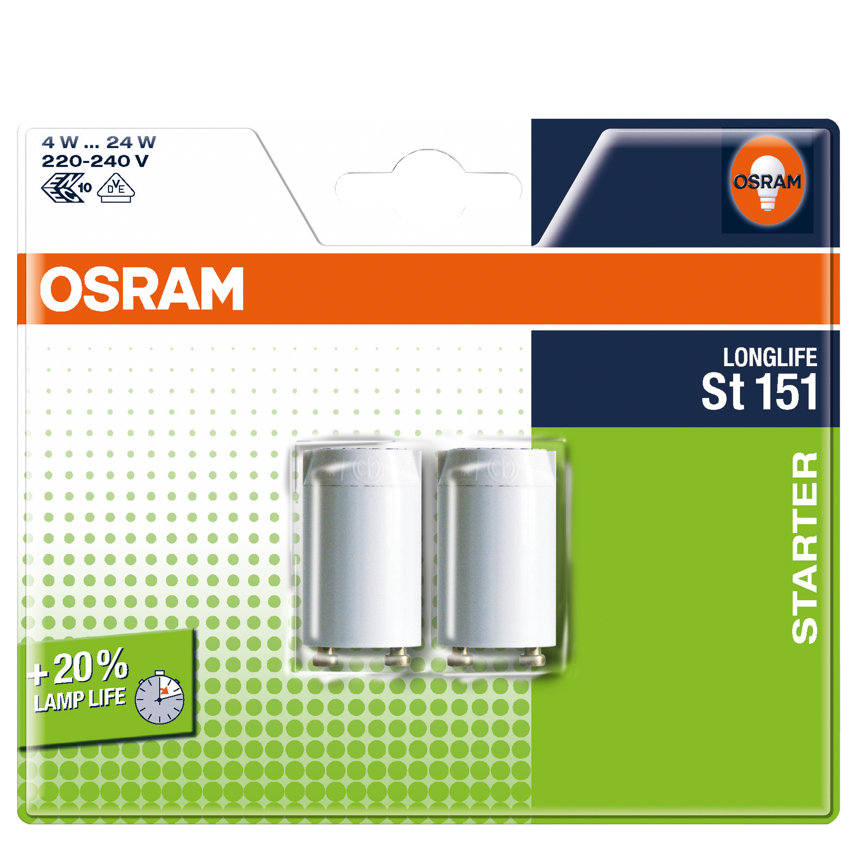 Zapłonnik 2 szt. LONGLIFE ST 151 Starter OSRAM - 3
