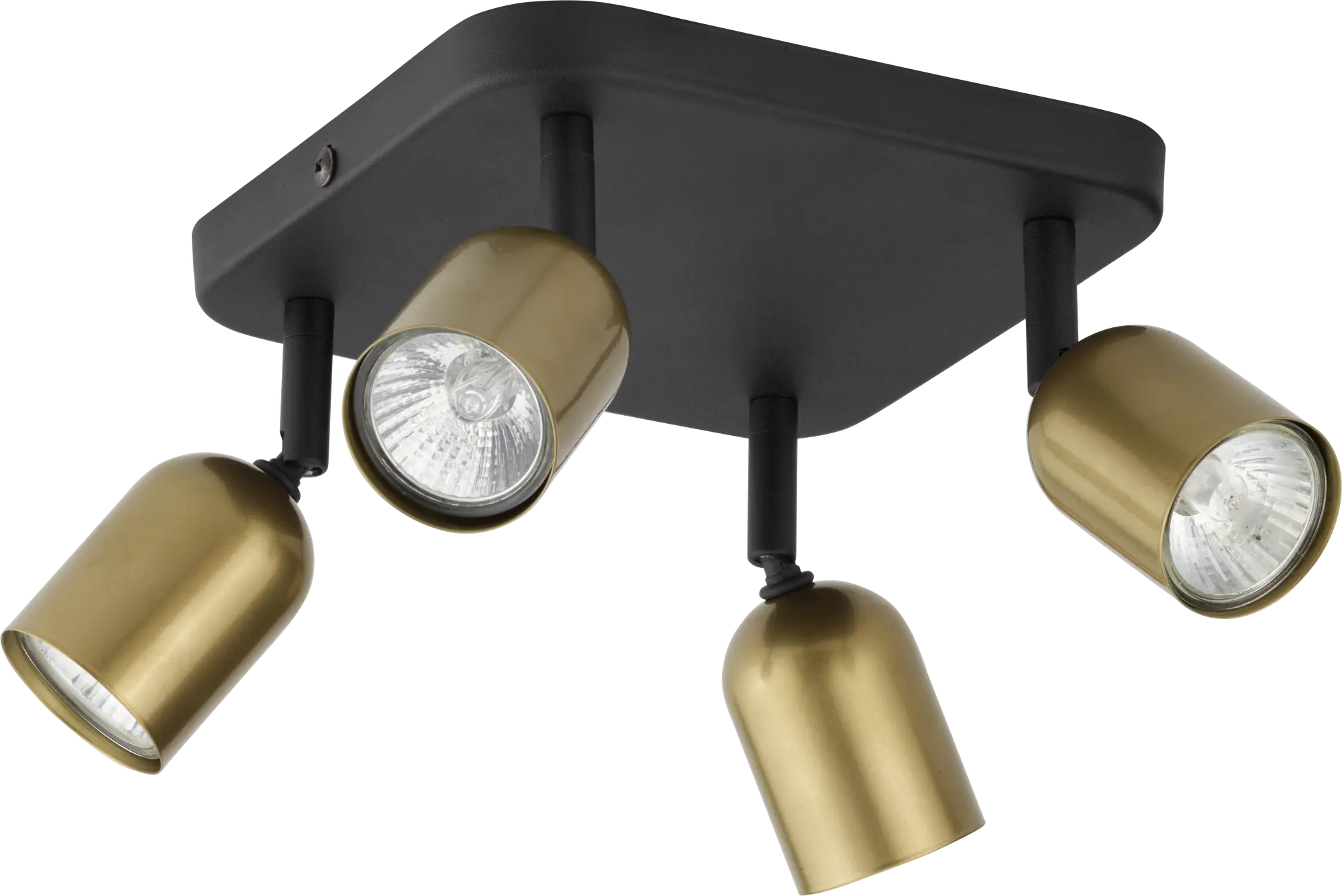 Plafon Top złoto-czarny 4 x GU10 TK Lighting