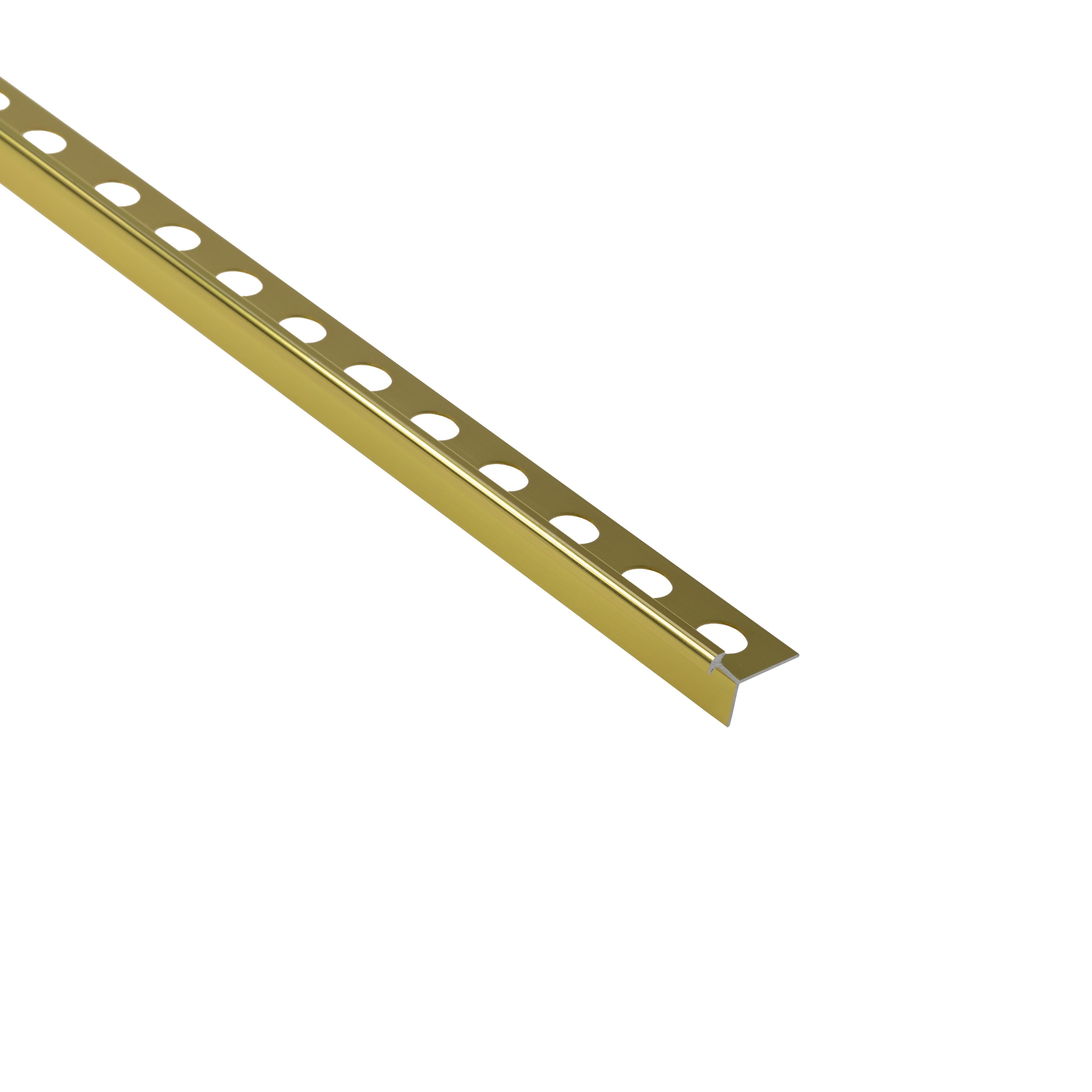 Profil do glazury aluminium zewnętrzny 8 mm / 2.5 m Złoty poler Cezar