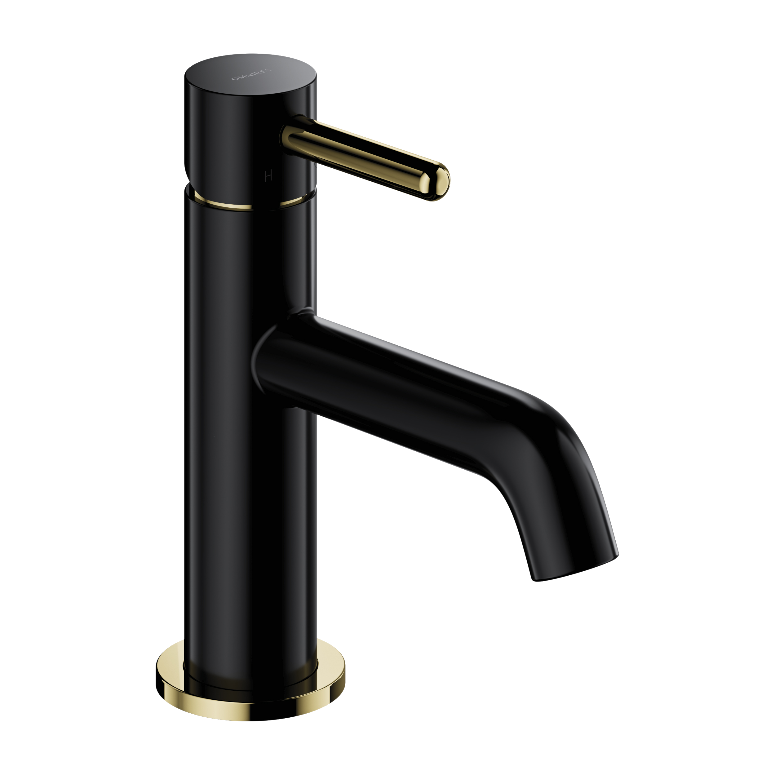 Bateria umywalkowa półmat czarno-złota Simplon Omnires