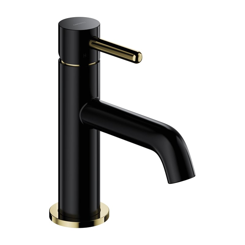 Bateria umywalkowa półmat czarno-złota Simplon Omnires