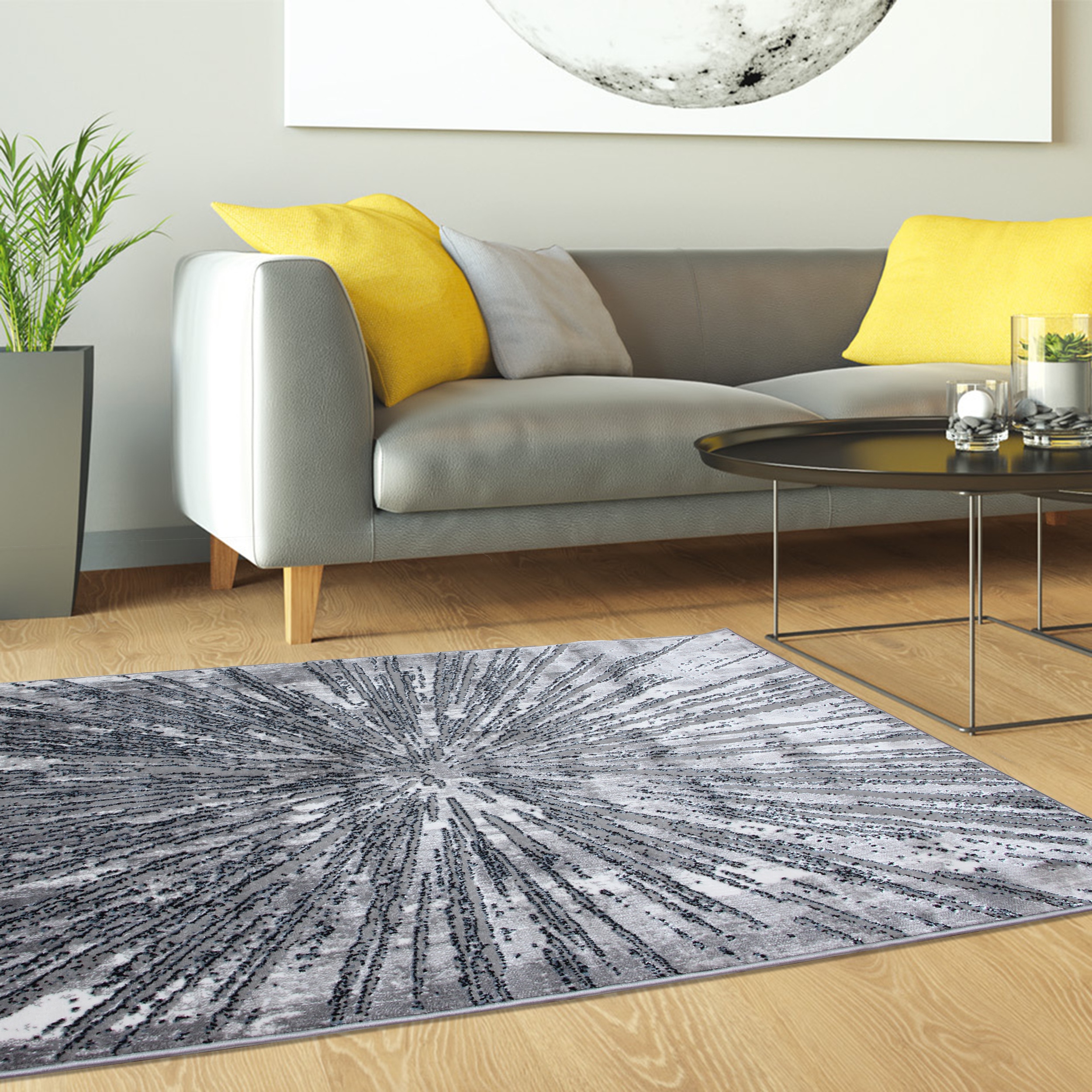 Dywan Pacyfik szaro-granatowy 80 x 150 cm - 3