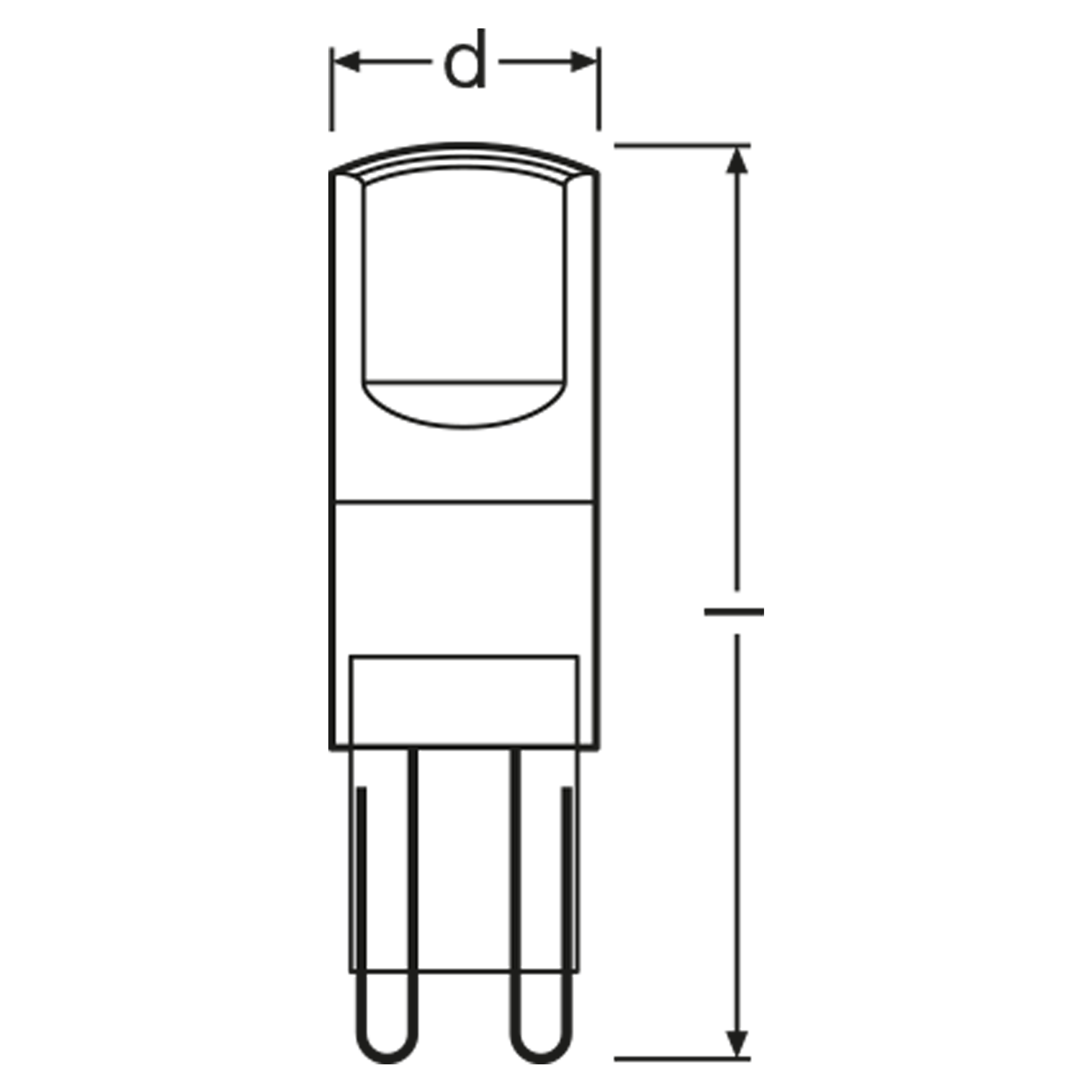 Żarówka LED G9 3 szt. (230V) 2,6W 320 lm Ciepła biel OSRAM - 2