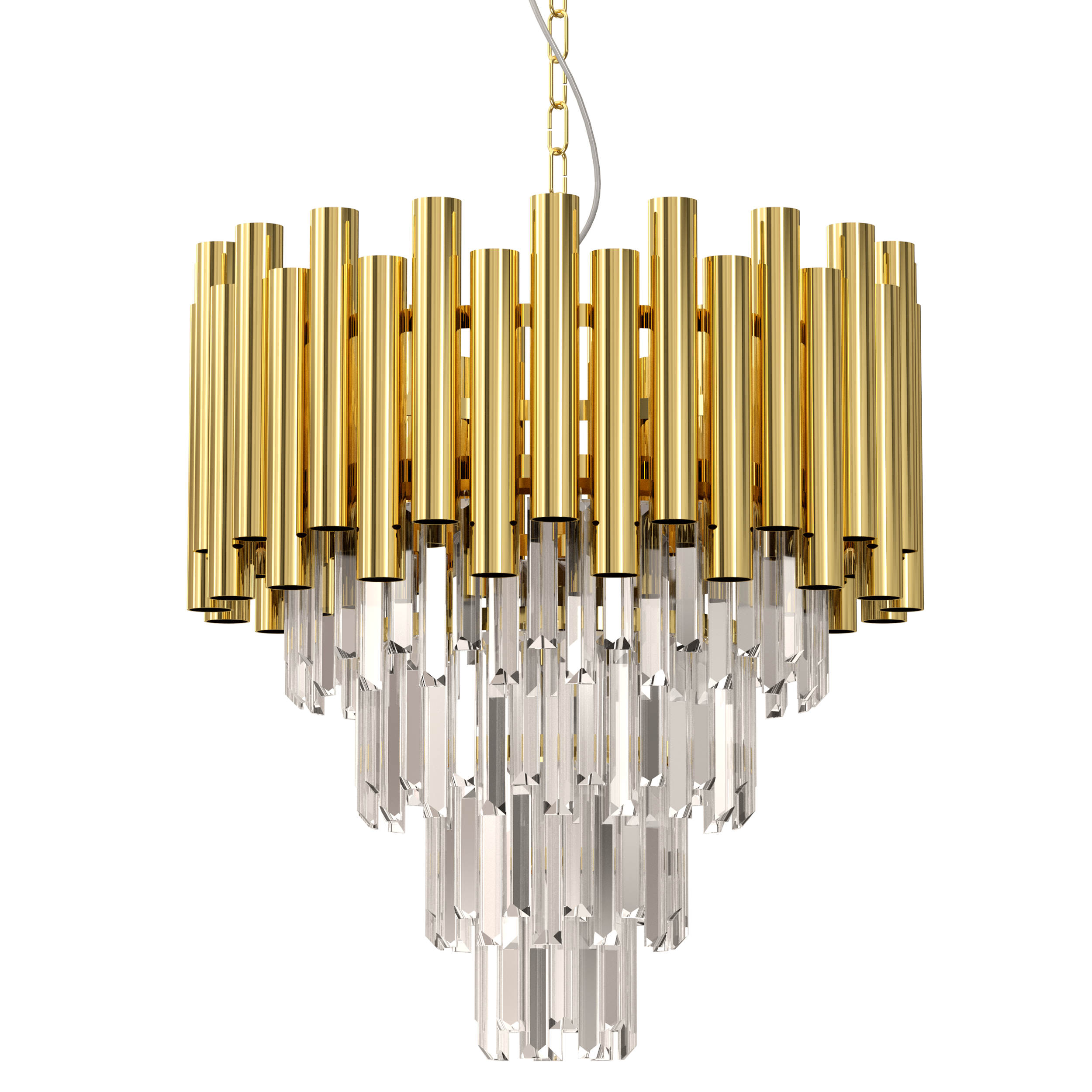 Żyrandol Madison złoty 9 x E14 Eko-Light - 4