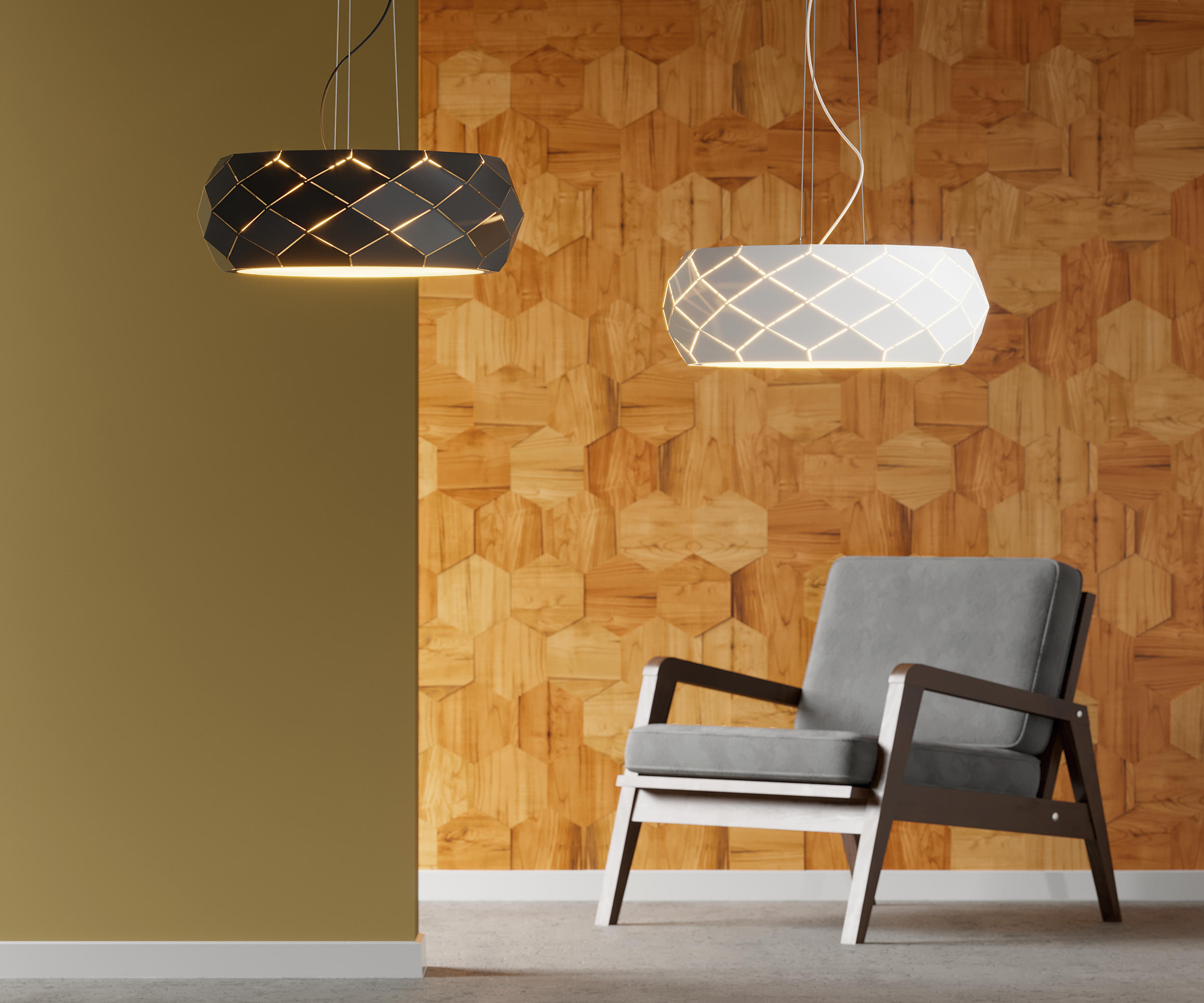 Lampa wisząca Reus biała E27 Light Prestige - 5