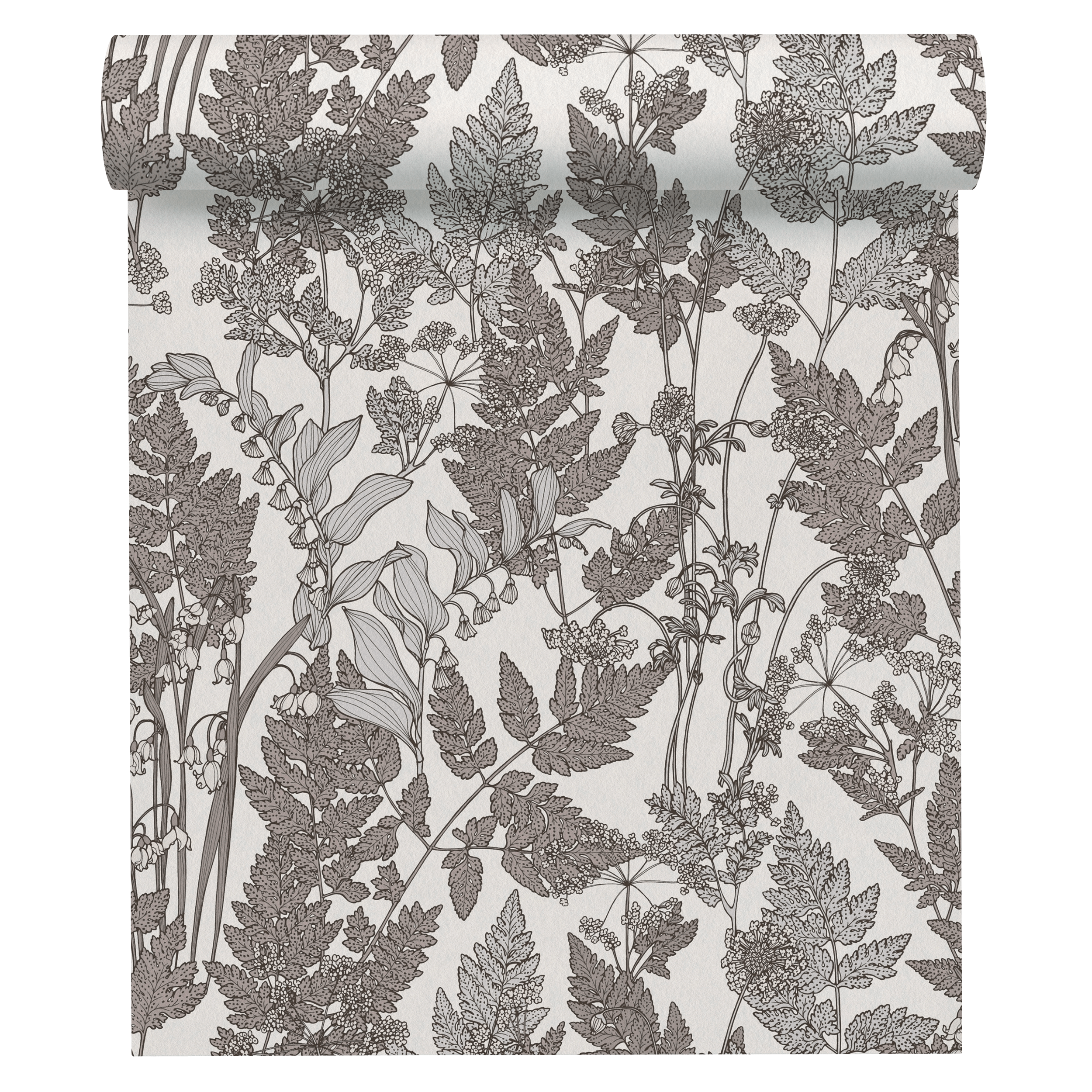 Tapeta Floral Impression 377521 szara winylowa na flizelinie