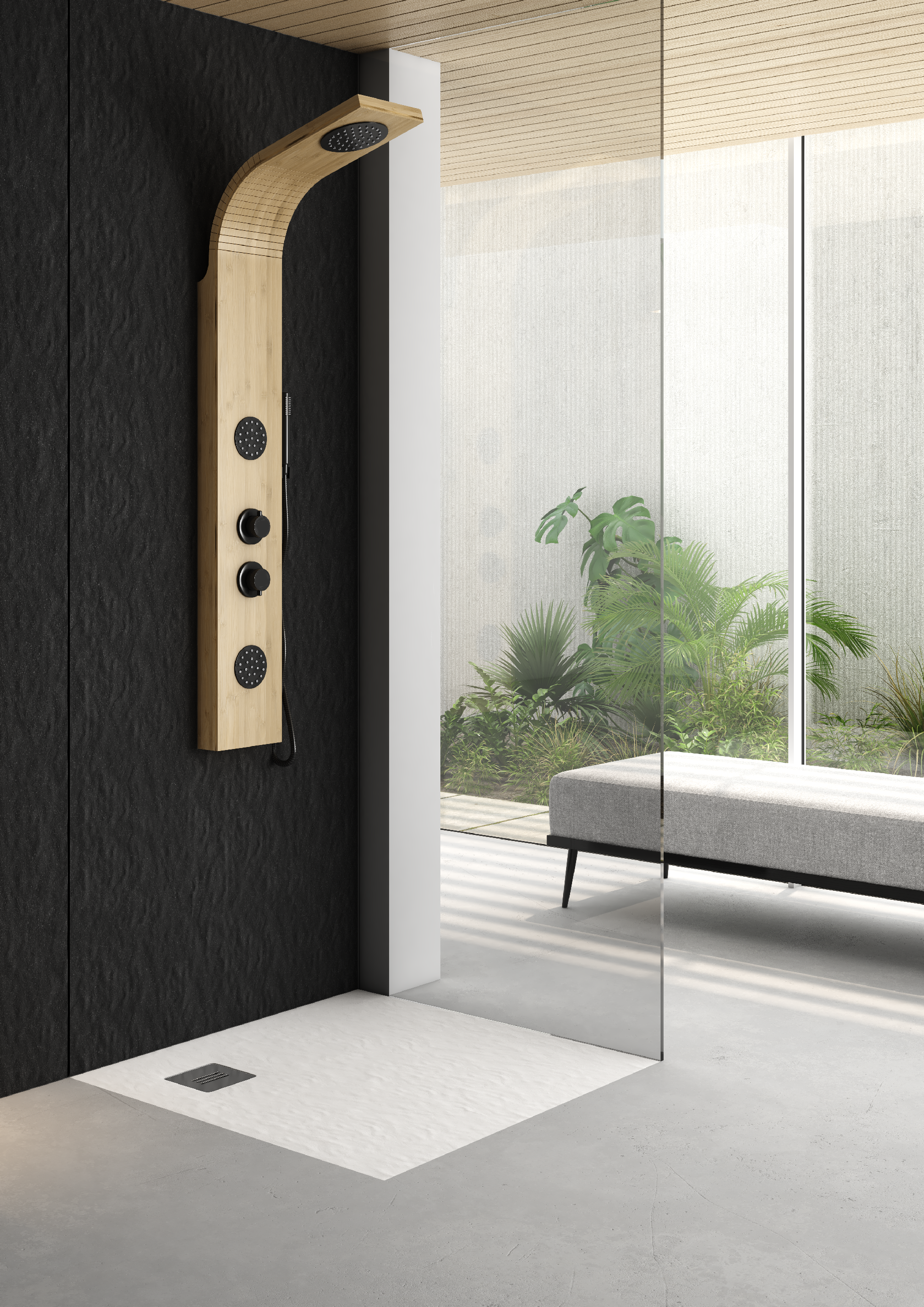 Brodzik do kabiny prysznicowej kwadratowy płaski Balans 90x90x3.5 biały Schedpol - 5