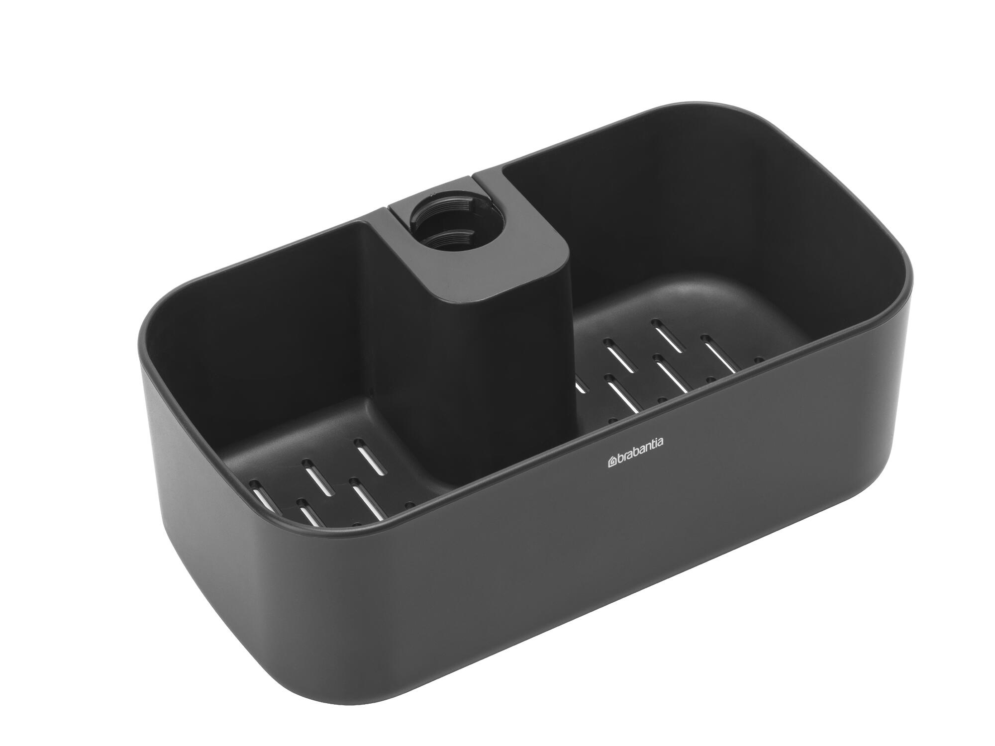 Organizador de ducha renew gris / plata 13.3x7.5x24.4 cm