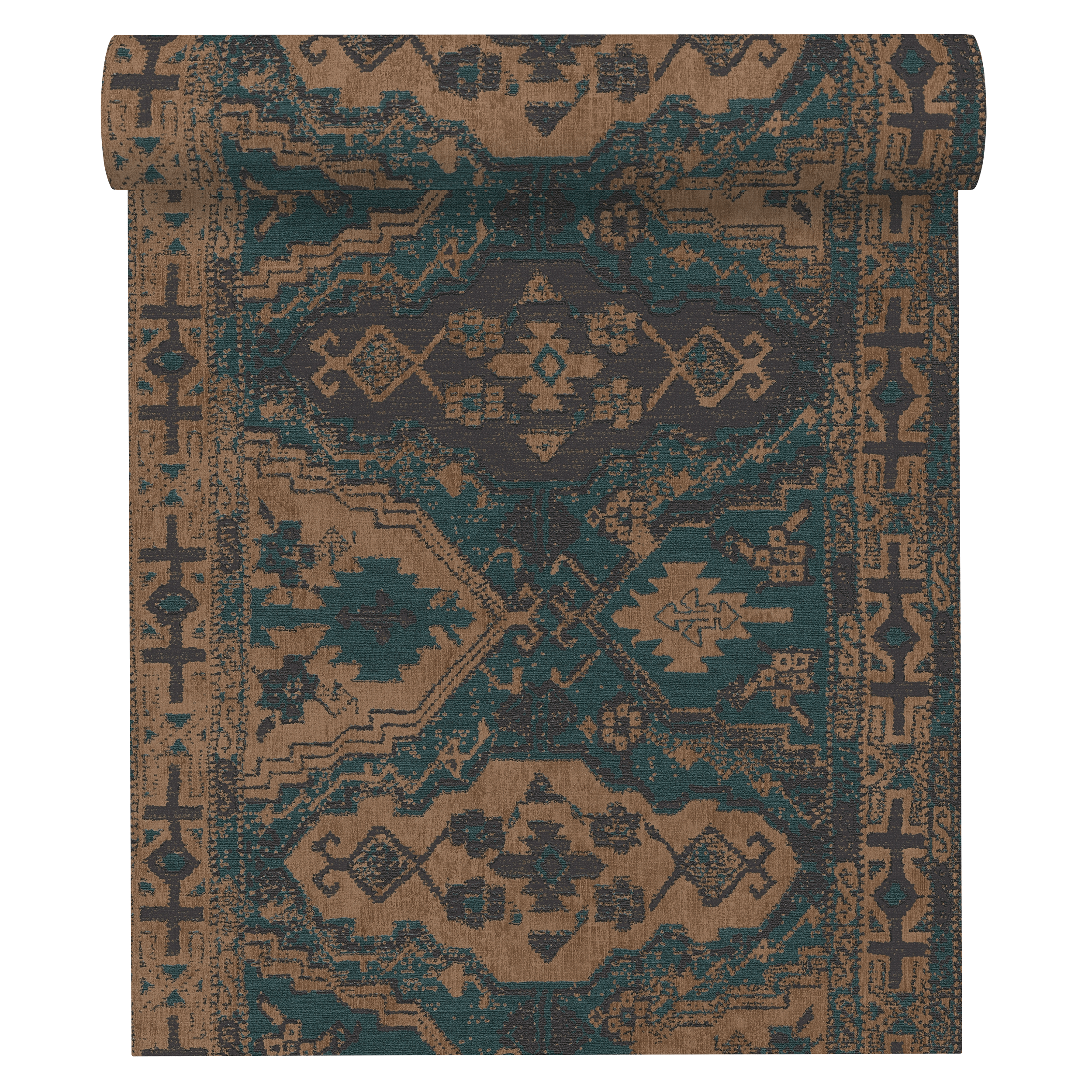 Tapeta Metropolitan 378682 zielona winylowa na flizelinie
