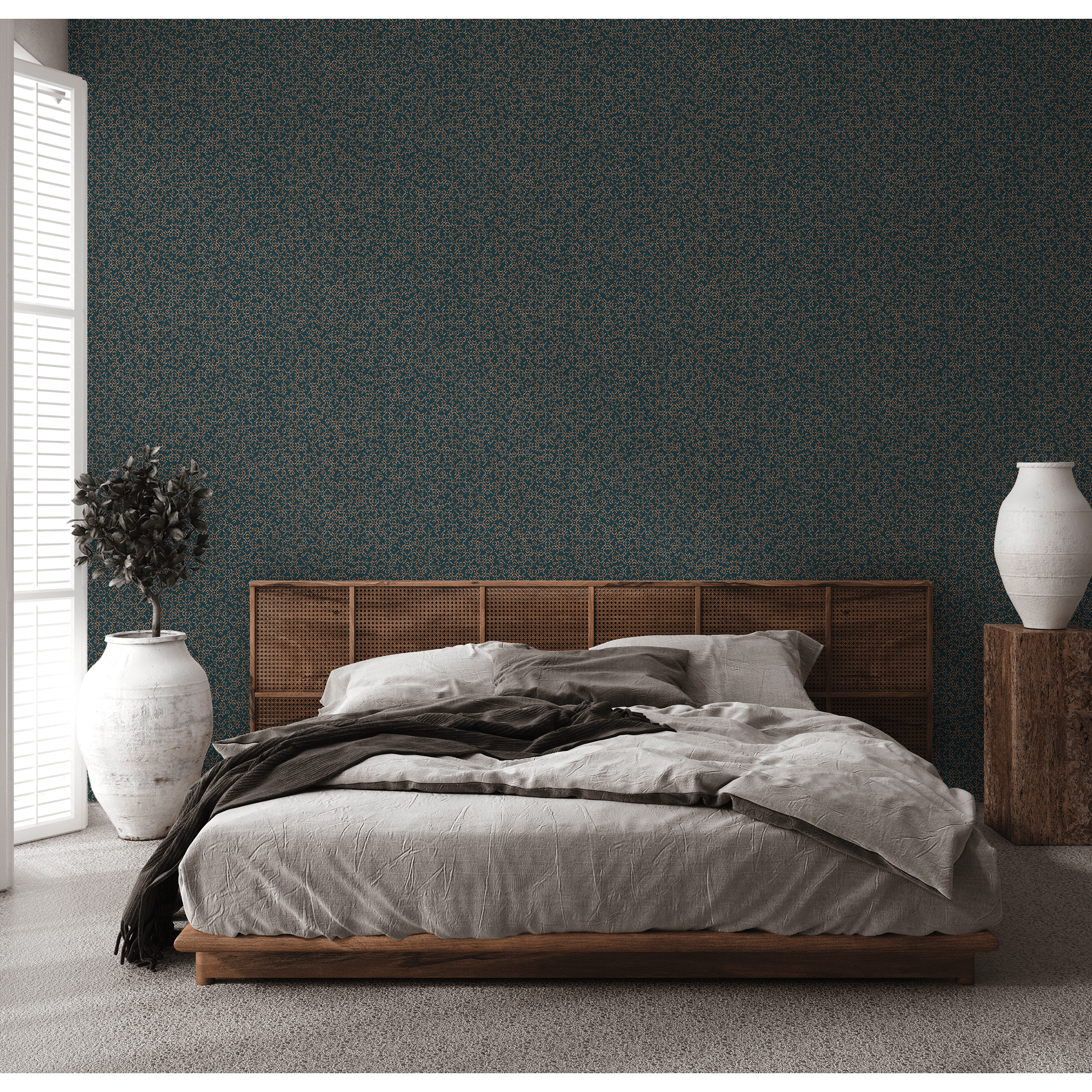 Carta da parati Stor2 Arabesque verde, 53 cm x 10.05 m - 2