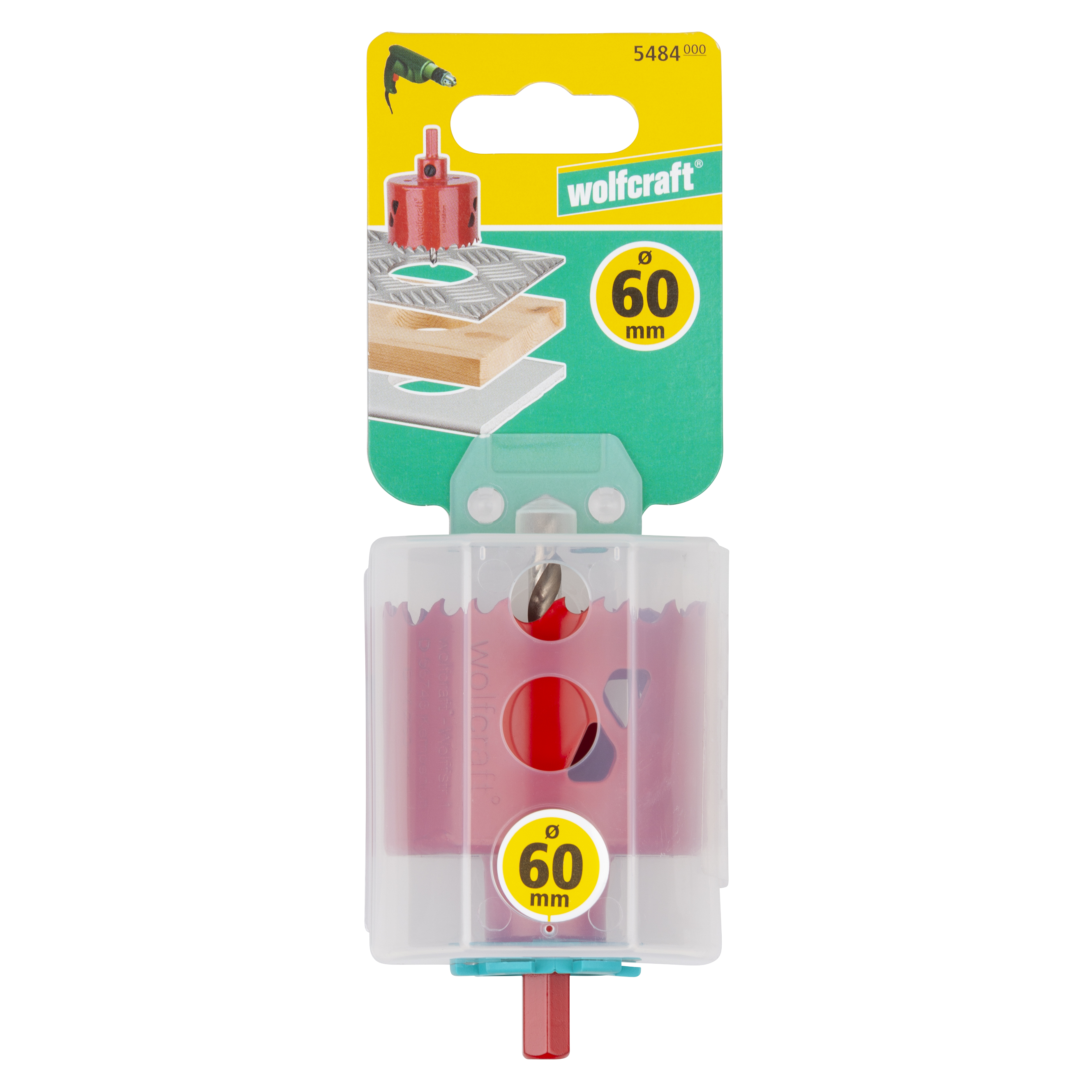 Otwornica do metalu 60 mm z wiertłem HSS 5484000 WOLFCRAFT - 3