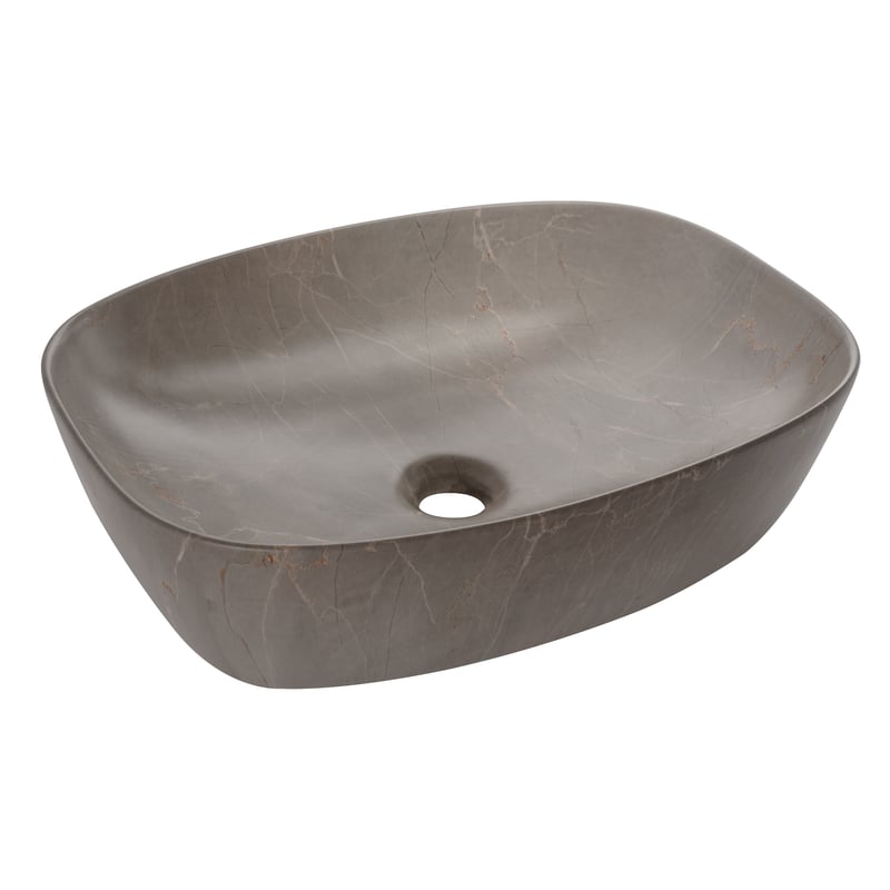 Umywalka ceramiczna nablatowana Gaja 50 x 38 Basaro