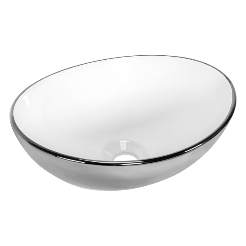 Umywalka ceramiczna nablatowa Hera 40.5 x 33 Basaro