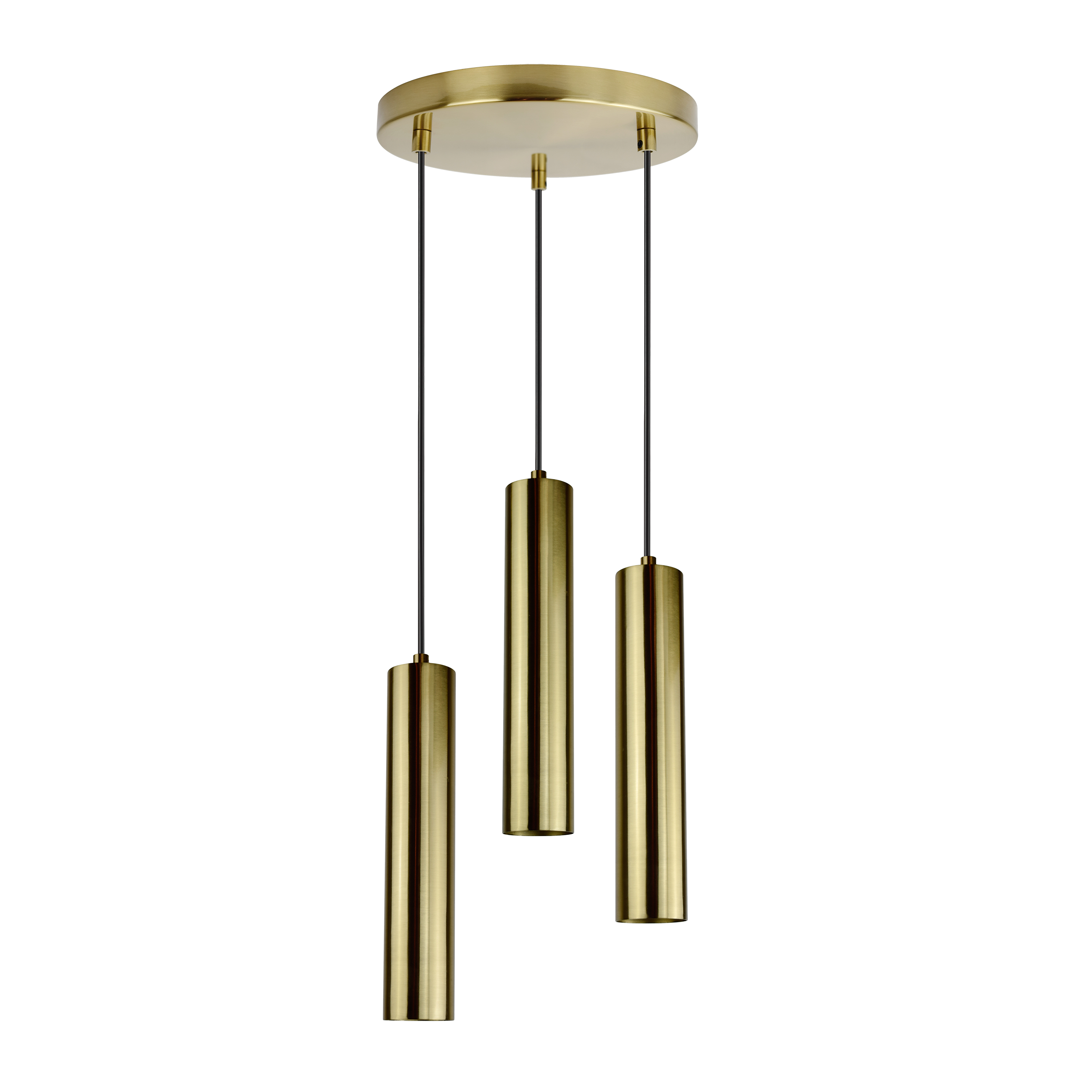 Lampa wisząca Napoli złota 3 x GU10 Polux