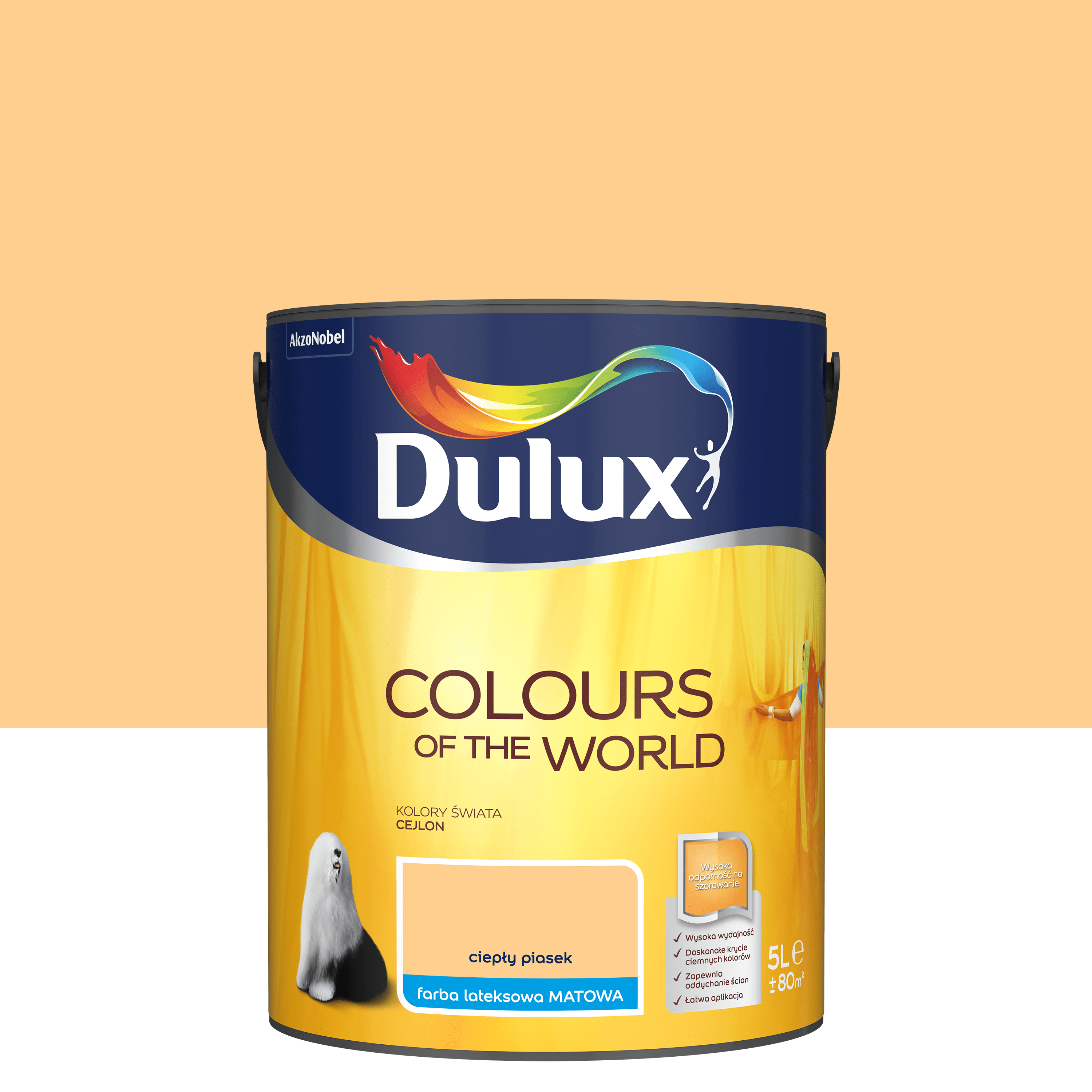 Farba Dulux Kolory świata Ciepły piasek 5 l
