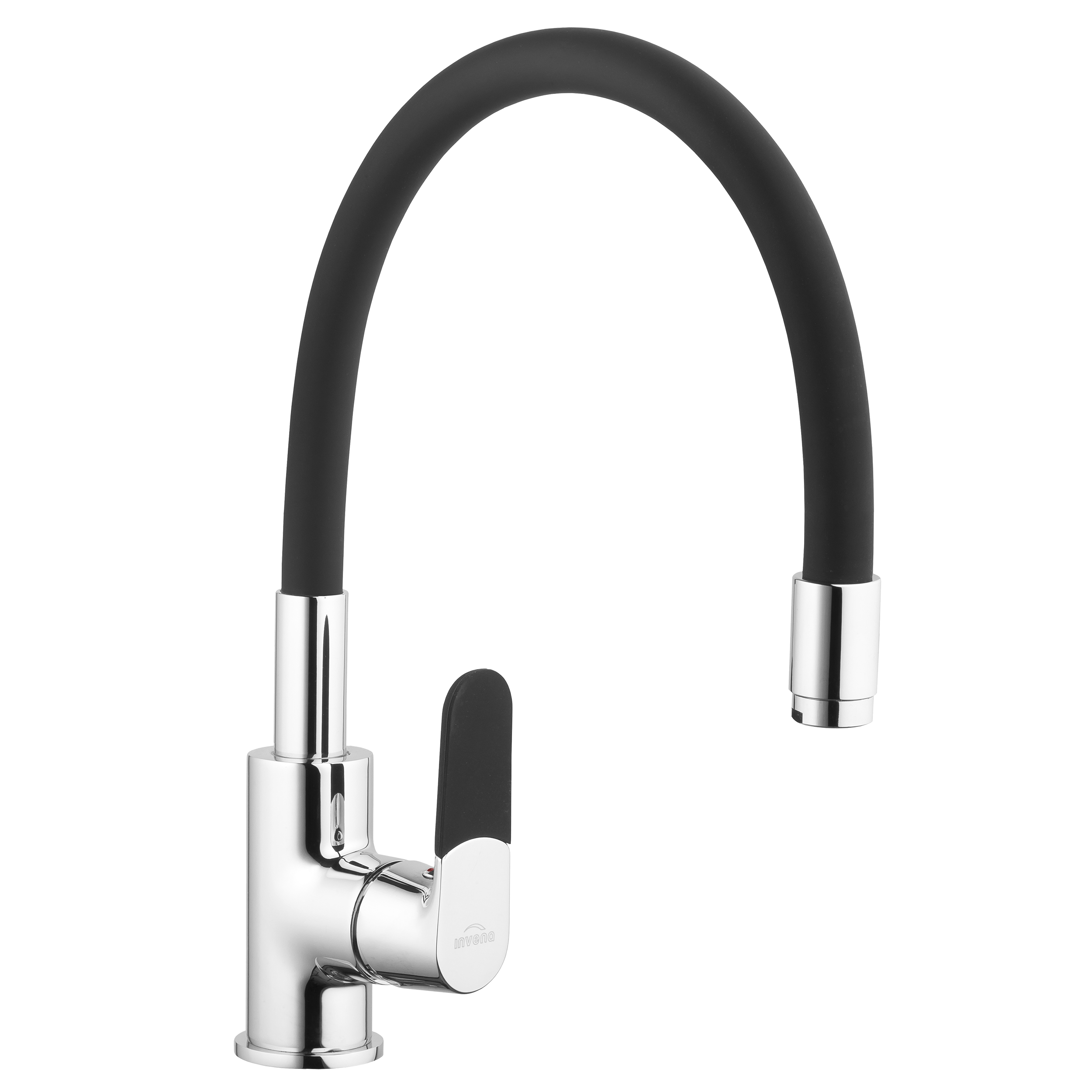 Bateria kuchenna z elastyczną wylewką U 40 cm Magic Czarna Invena