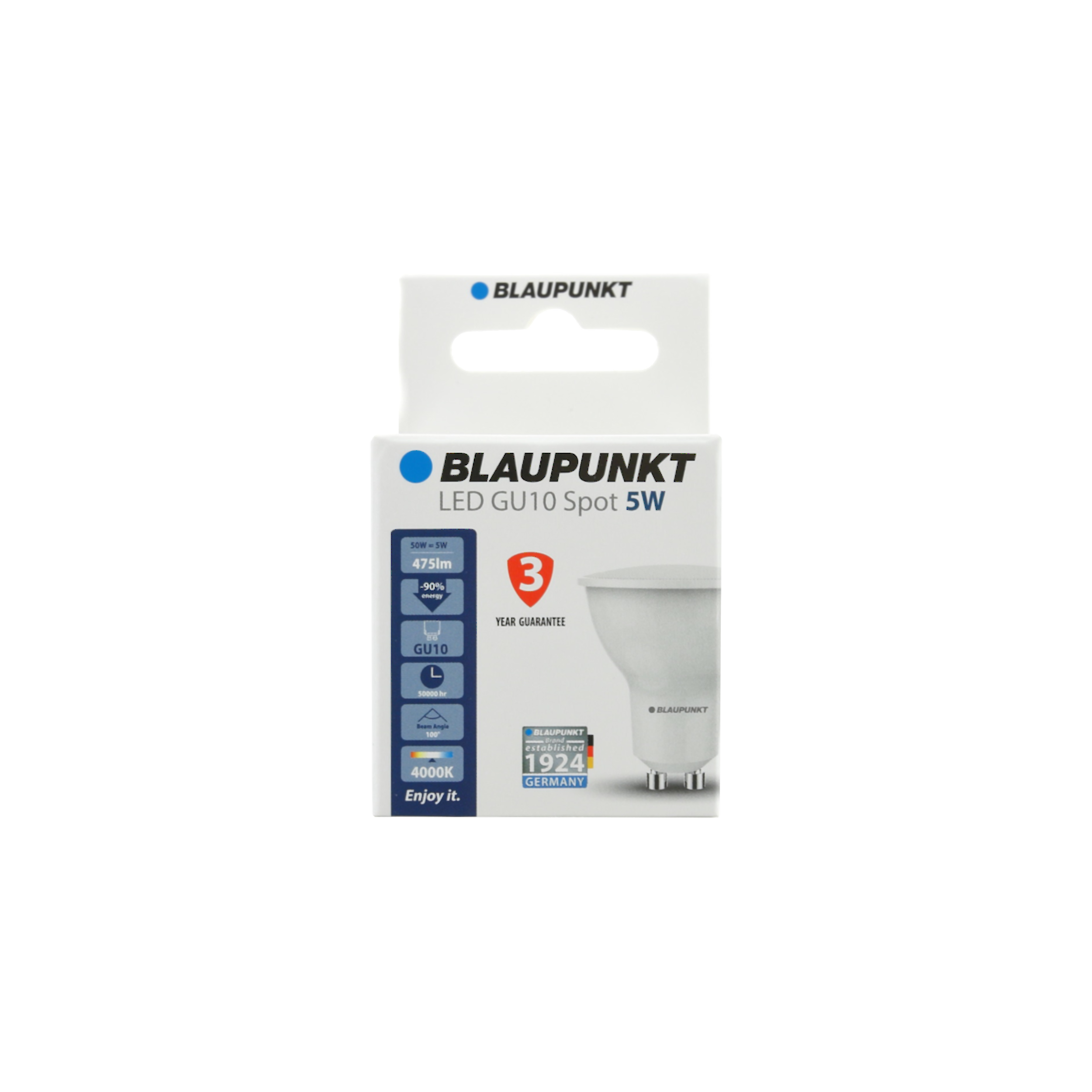 Żarówka LED GU10 (230V) 5W 450 lm Neutralna biel Blaupunkt - 4