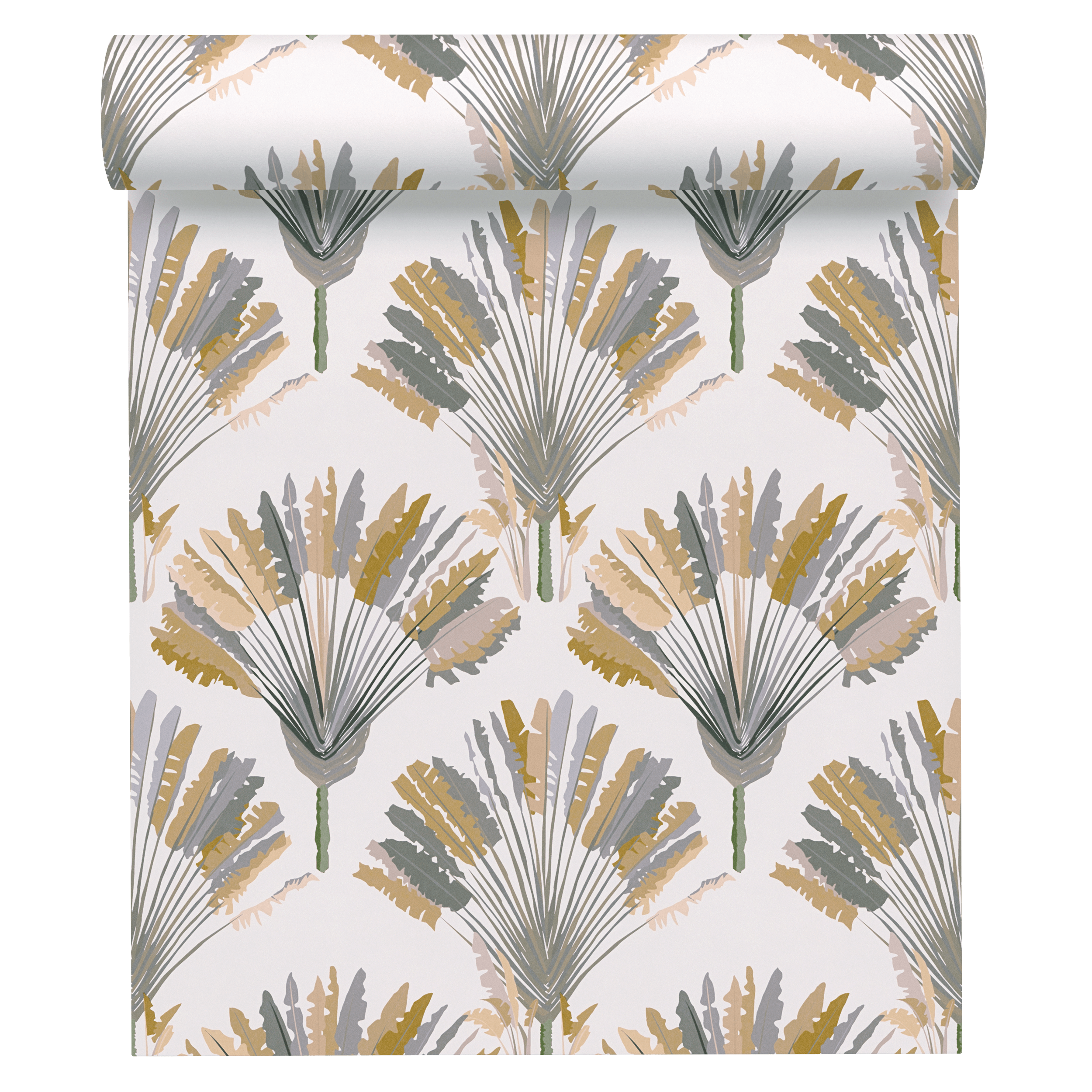 Tapeta Jungle Chic 377084 biało-żółta winylowa na flizelinie - 3
