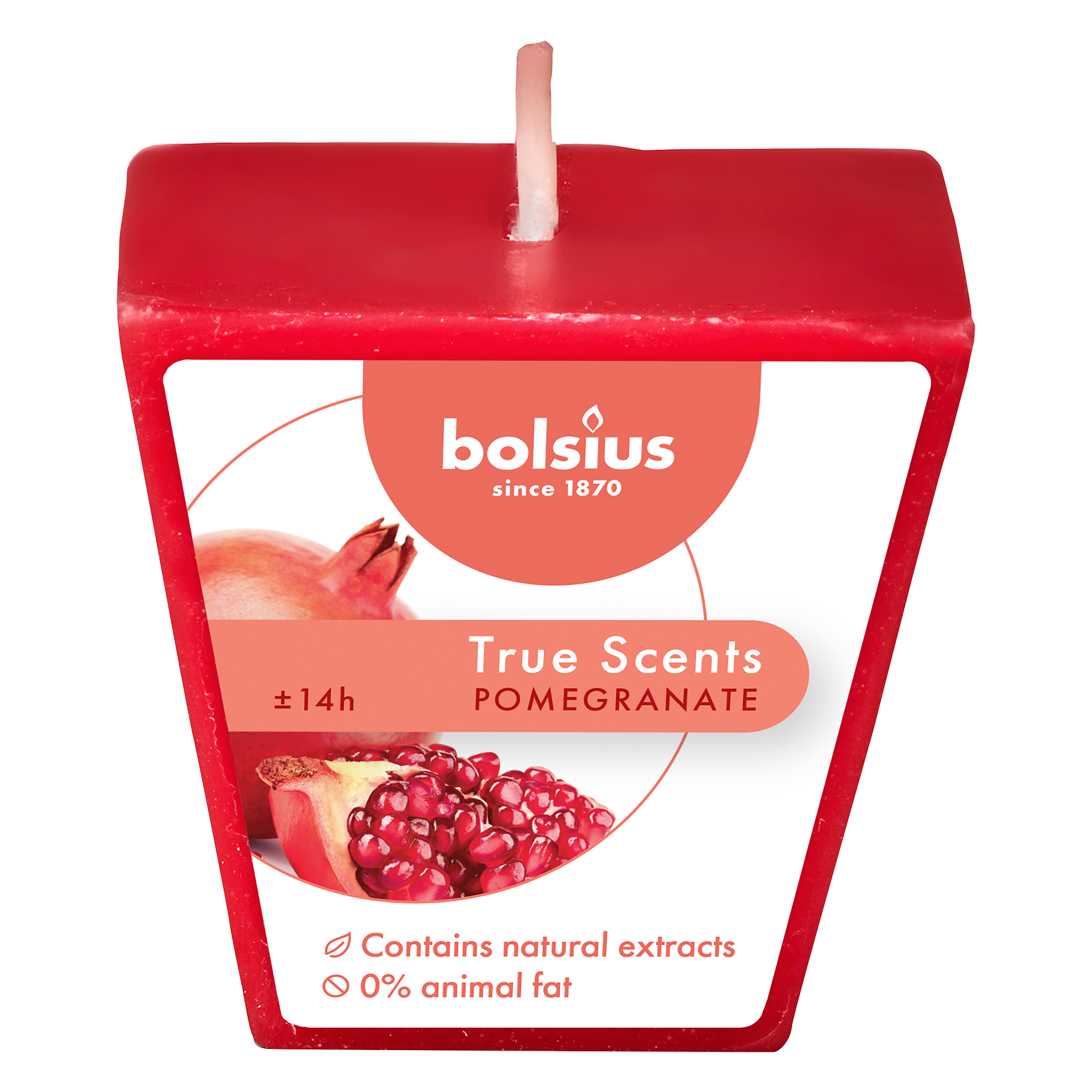 Świeca zapachowa True Scents granat Bolsius