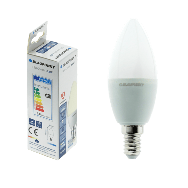 Żarówka LED E14 6.8 W = 50 W 640 lm Ciepła biel Blaupunkt
