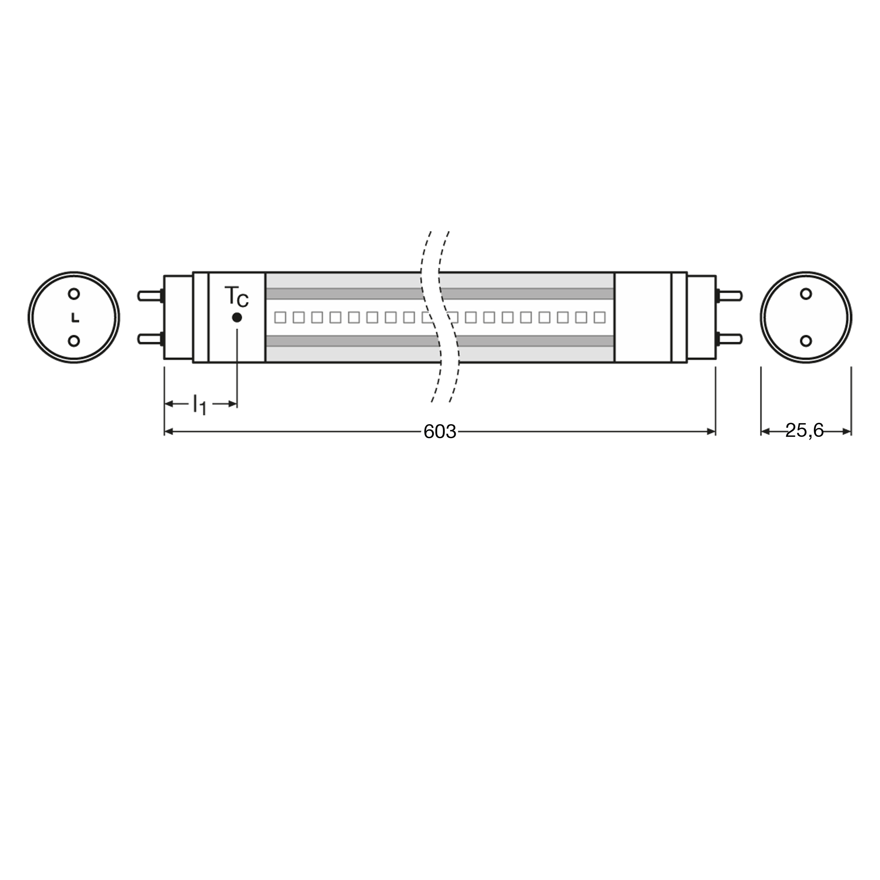 Świetlówka liniowa LED G13, T8 ST8E 60 cm 800 lm OSRAM - 2