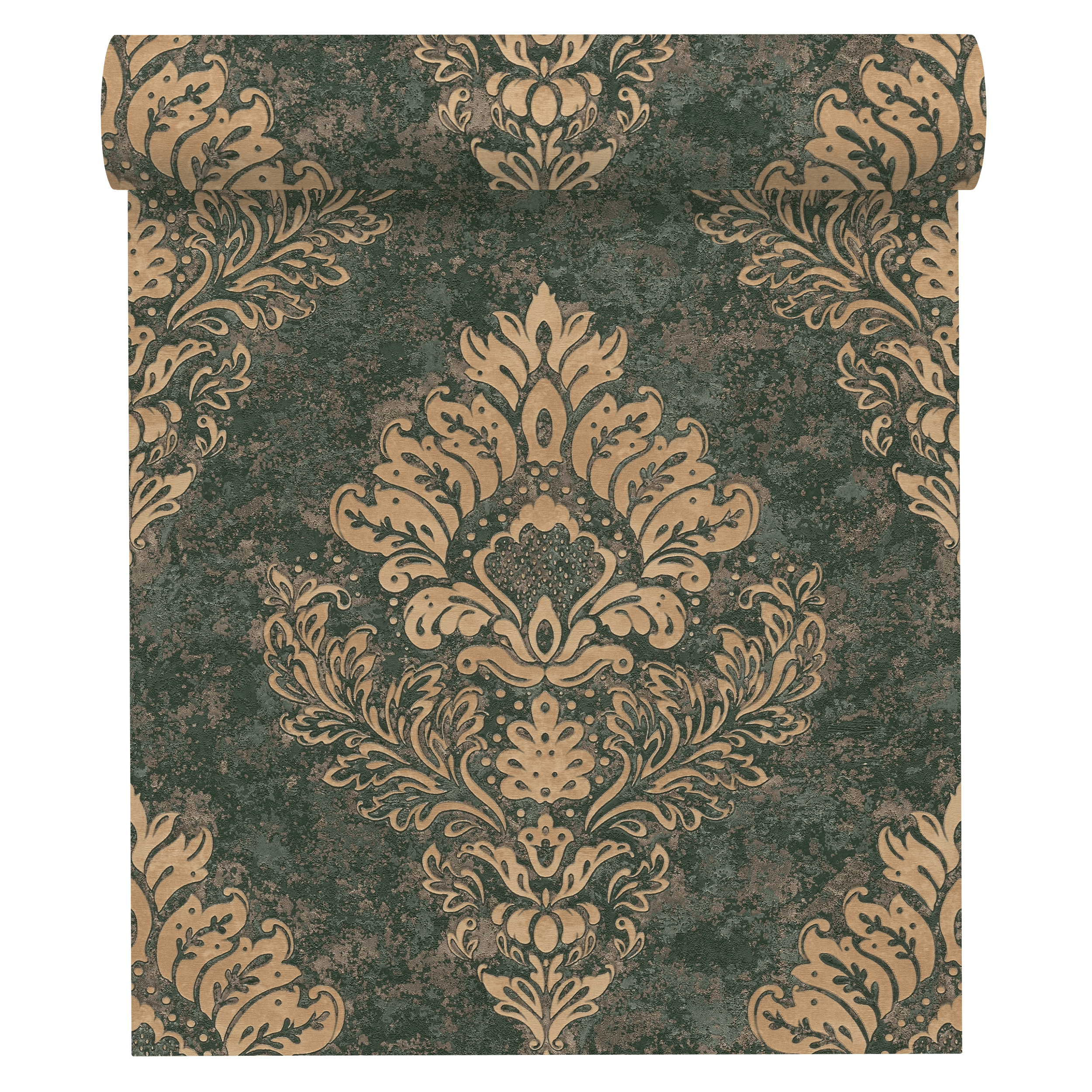 Tapeta Metropolitan 379011 zielona winylowa na flizelinie