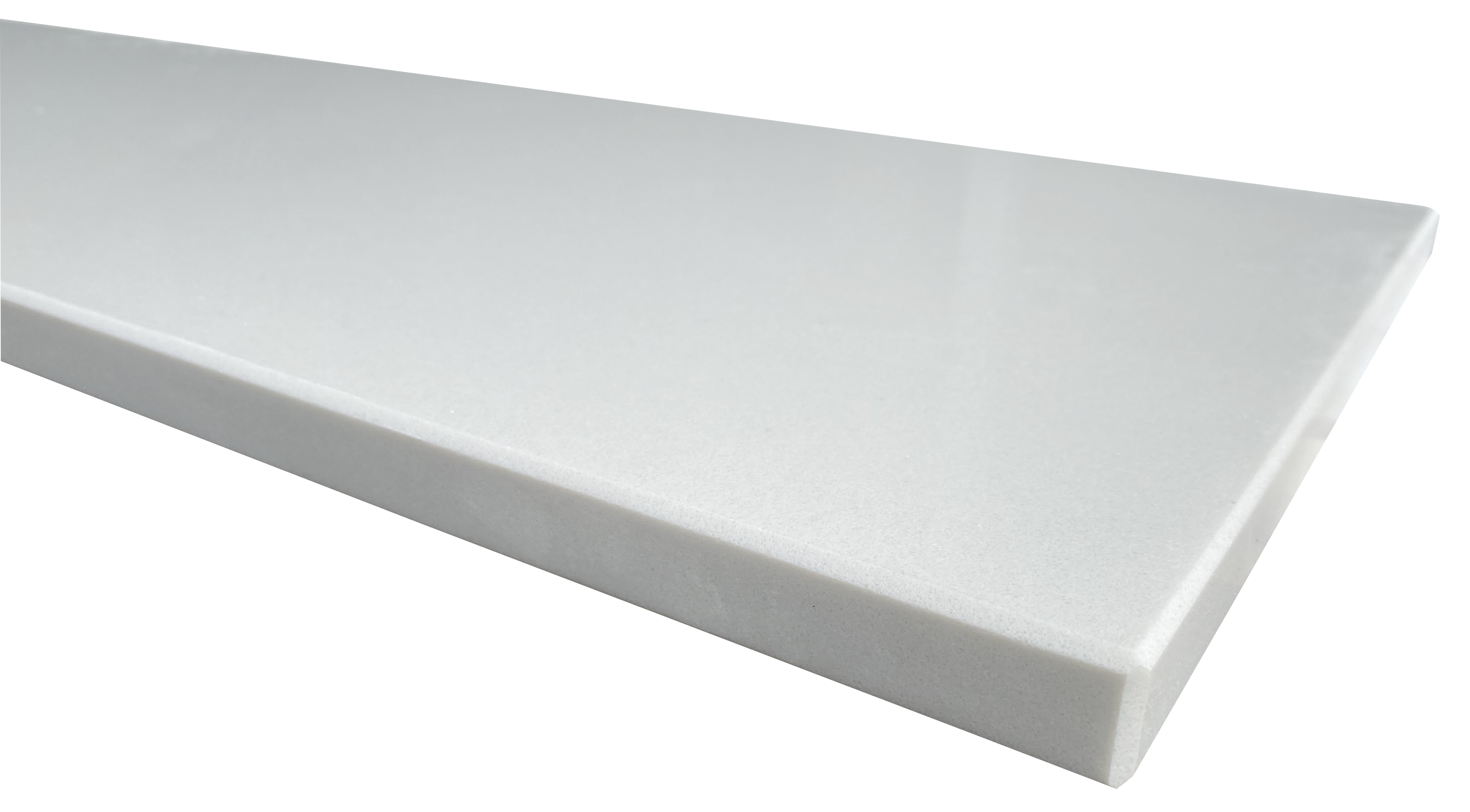 Parapet wewnętrzny konglomeratowy Snow White 182x30x2 cm Knap