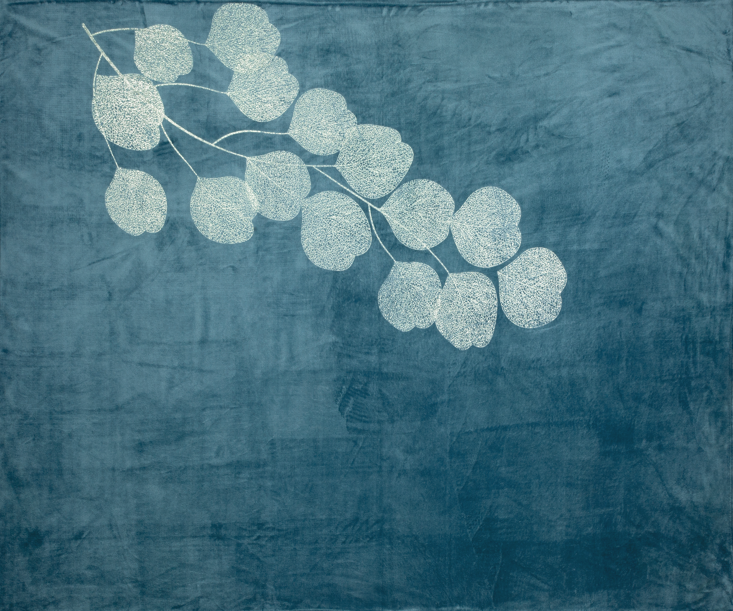 Koc Ginko niebieski 150 x 200 cm - 3