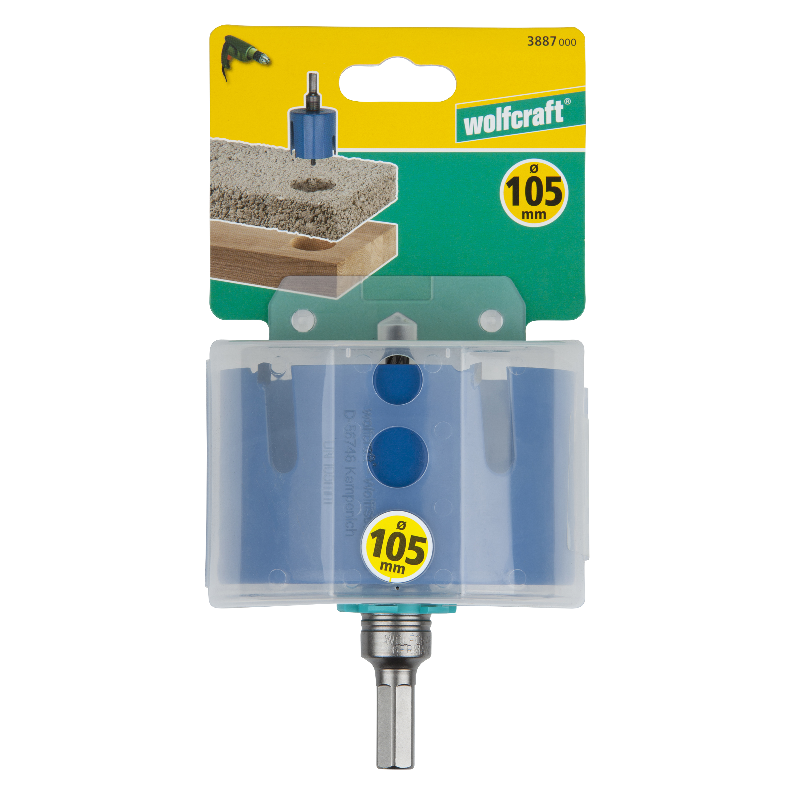 Otwornica uniwersalna HEX 105 mm 3887000 WOLFCRAFT - 4