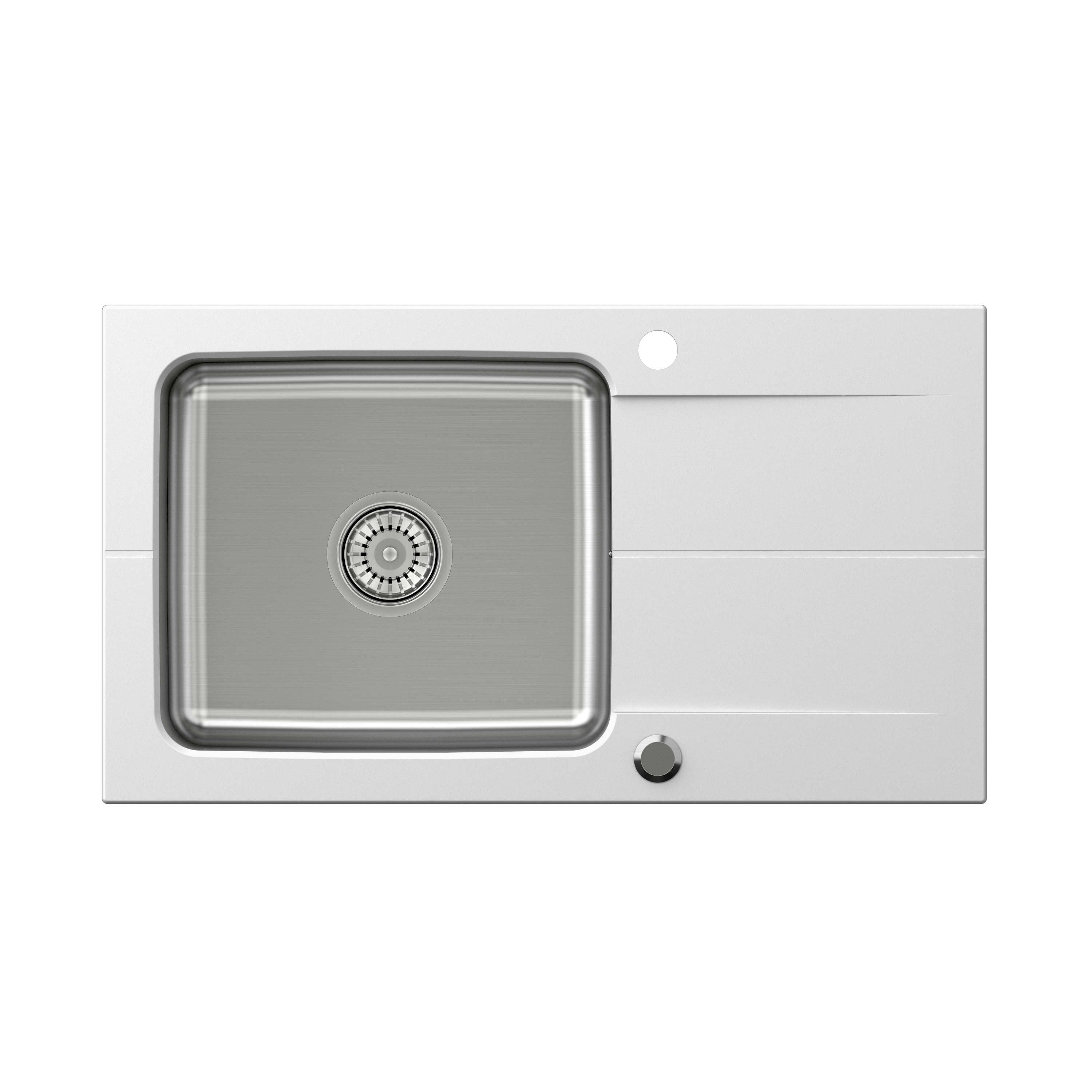 Zlewozmywak granitowy Hybrid Quadron