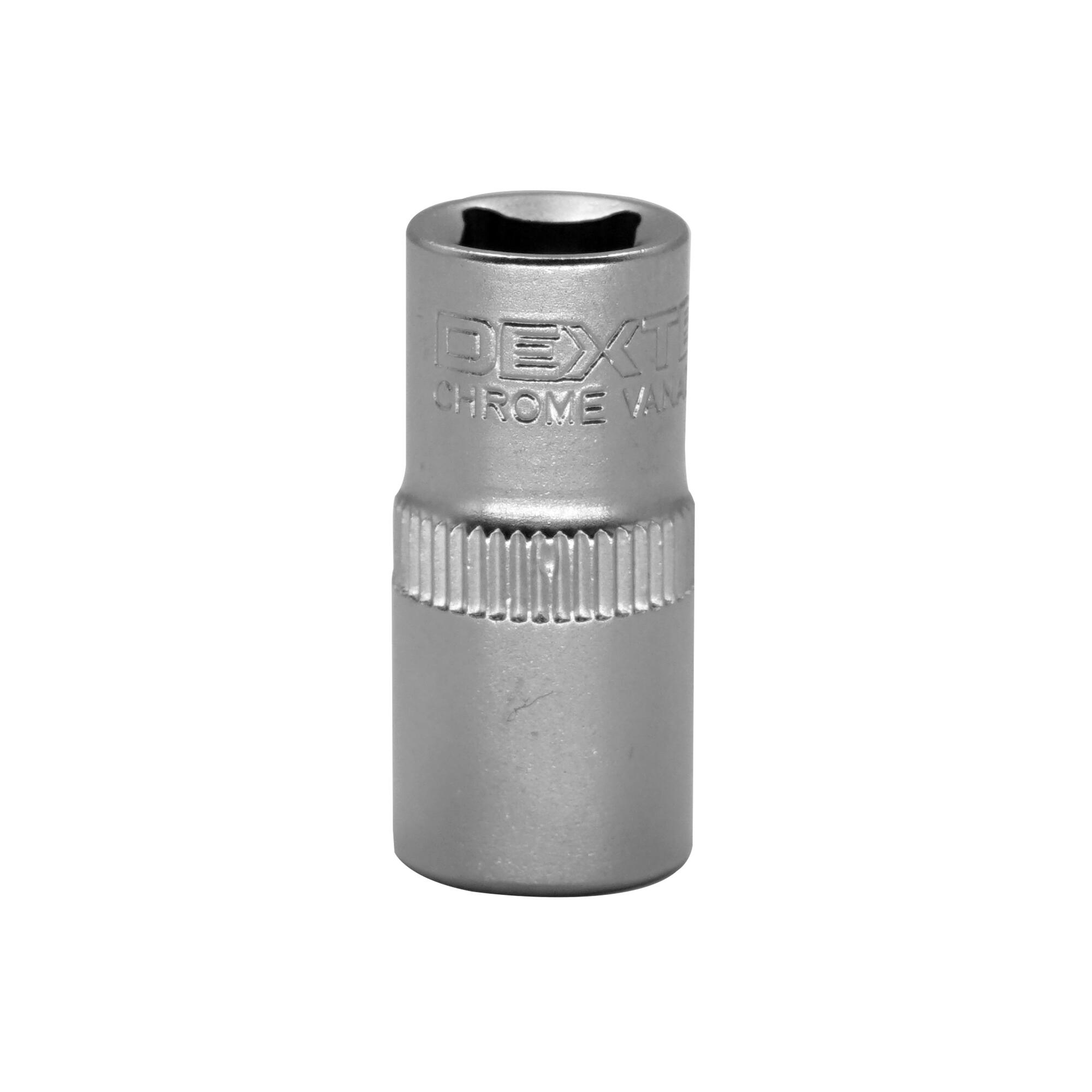 Llave de vaso dexter de 6 caras de 8 mm con cuadradillo de 1/4