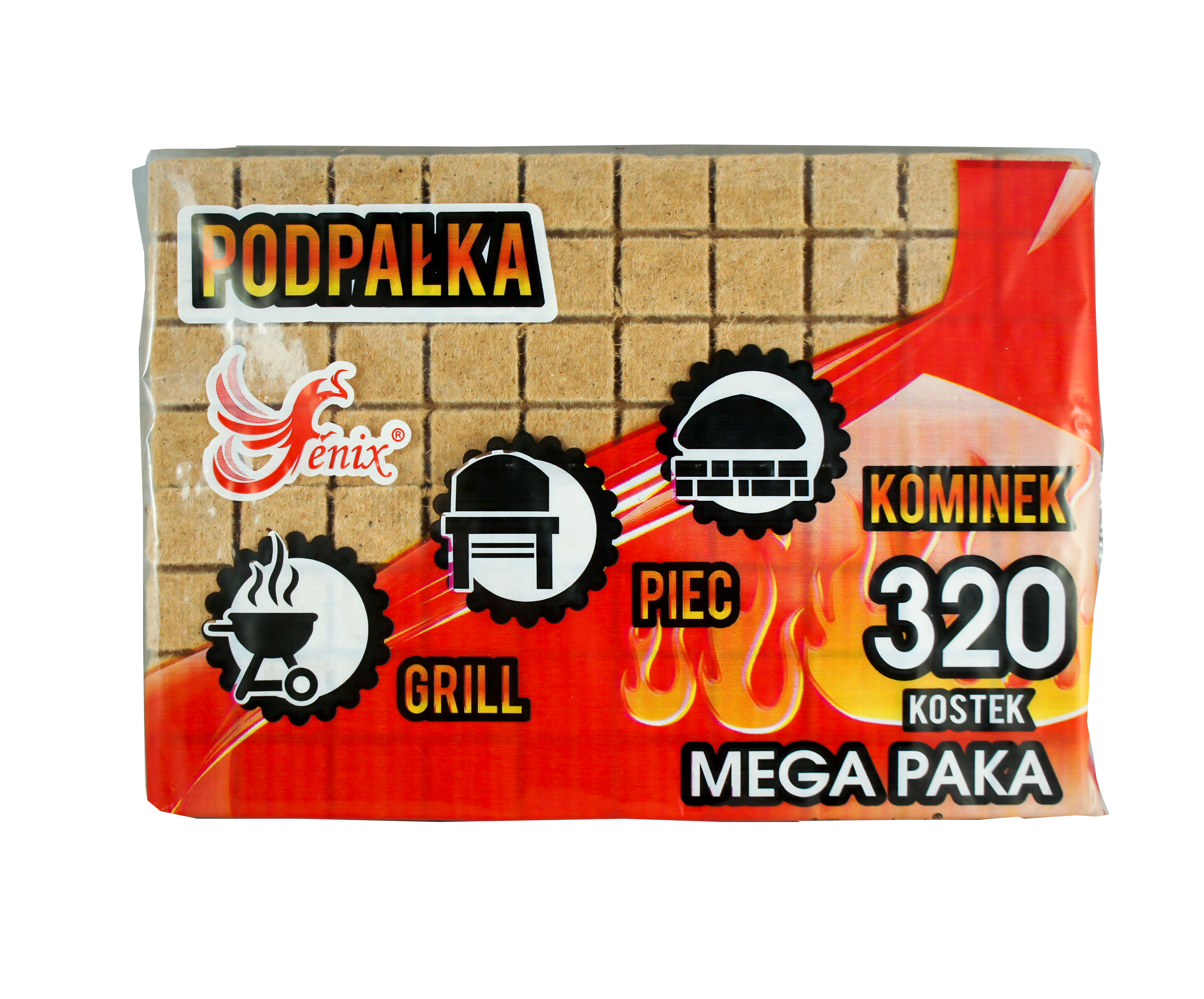 Podpałka - kostki Mega Paka 320 sztuk Fenix