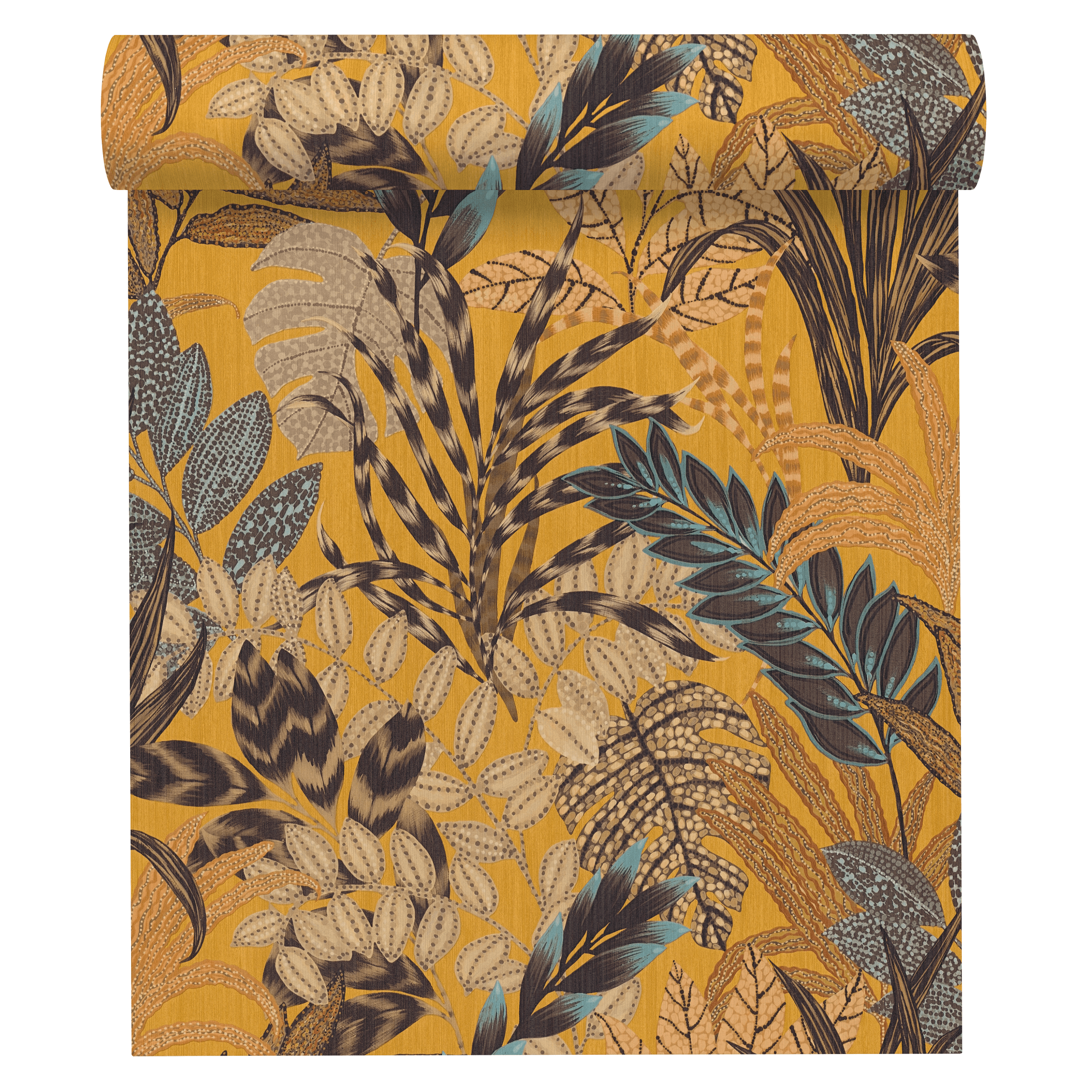 Carta da parati Stor2 Tropical giallo, 53 cm x 10.05 m - 8