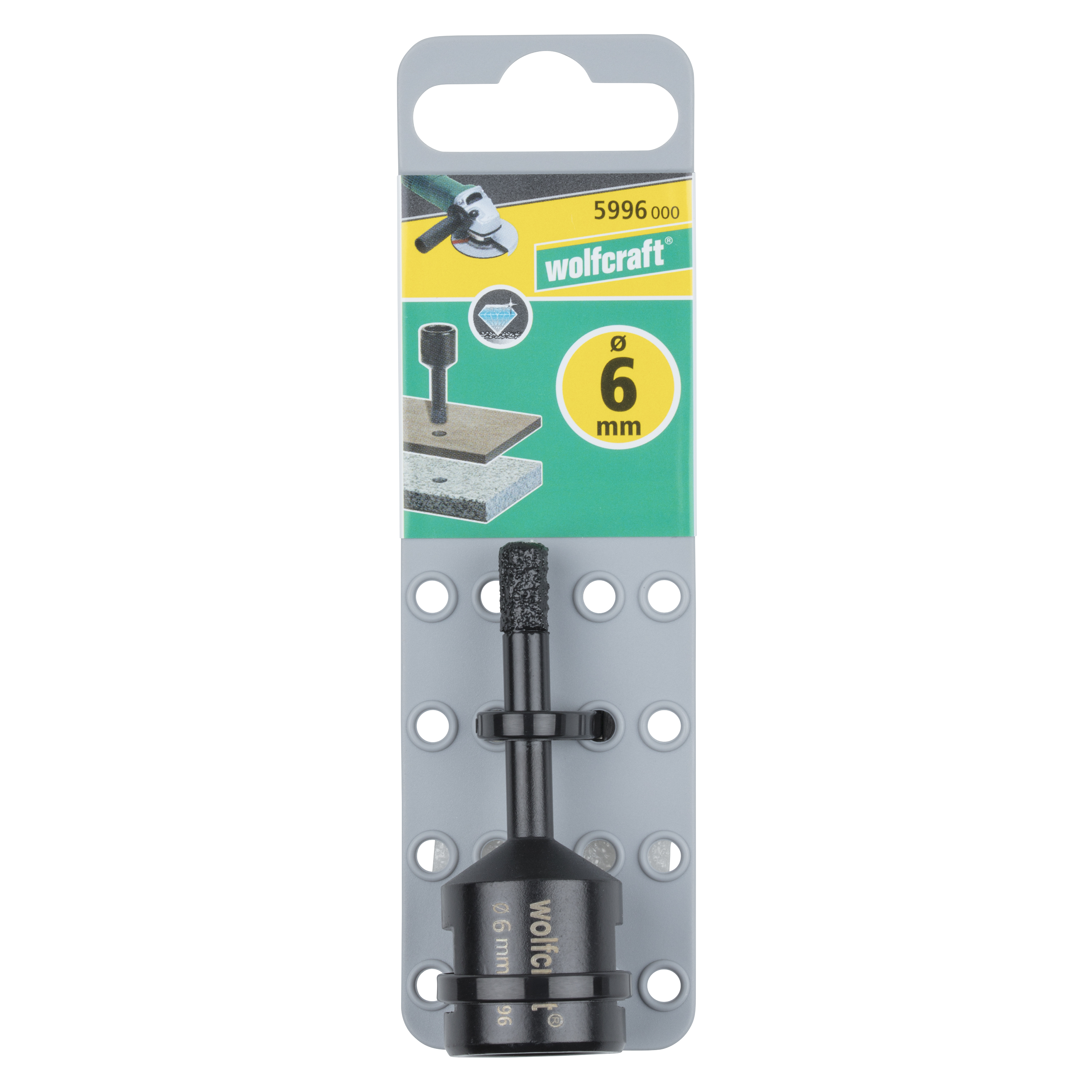 Broca de diamante CERAMIC de 6mm y  profundidad de corte 35mm - 9