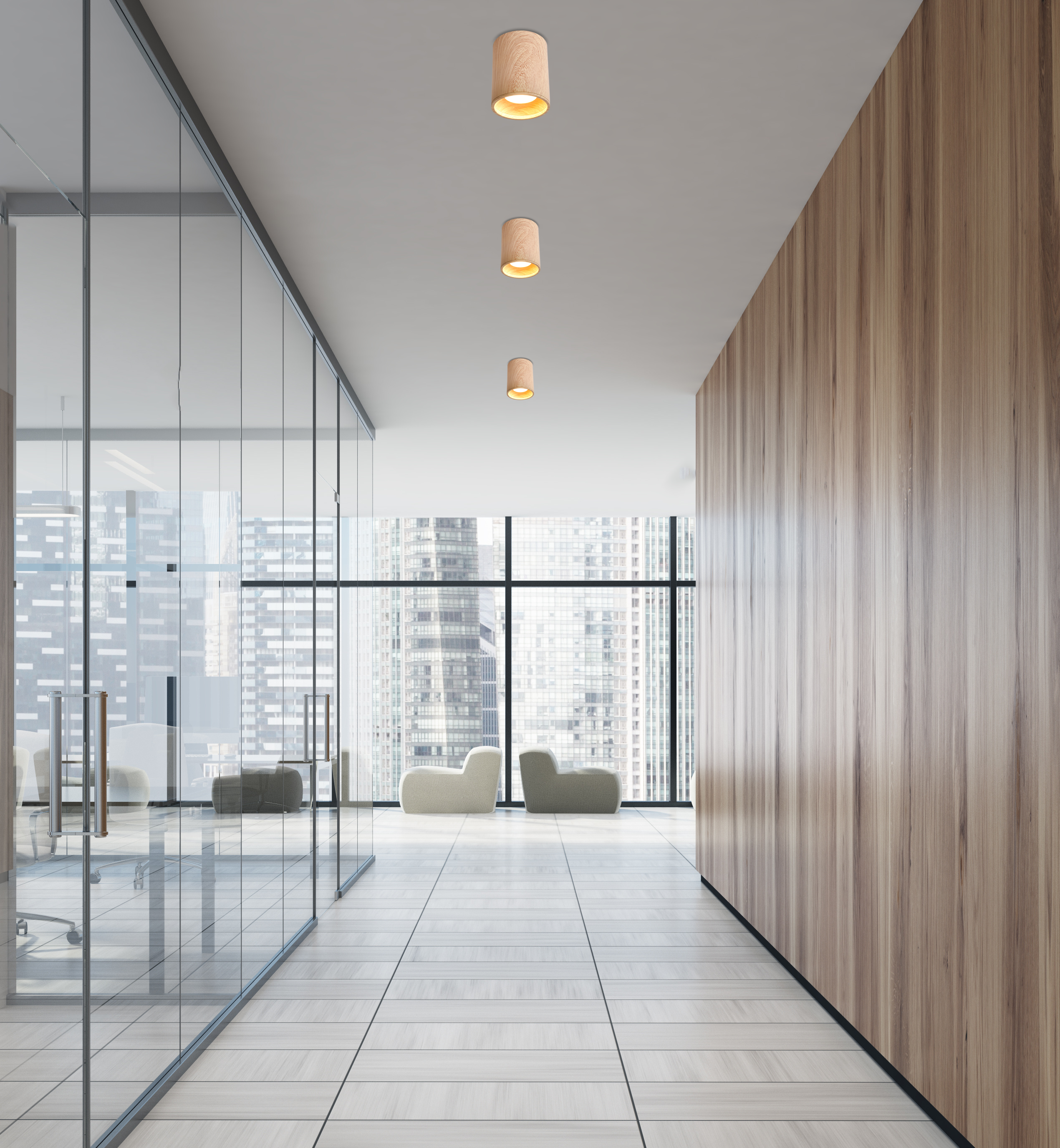 Oprawa natynkowa Tuba IP20 śr. 7.9 cm drewno GU10 Candellux - 3
