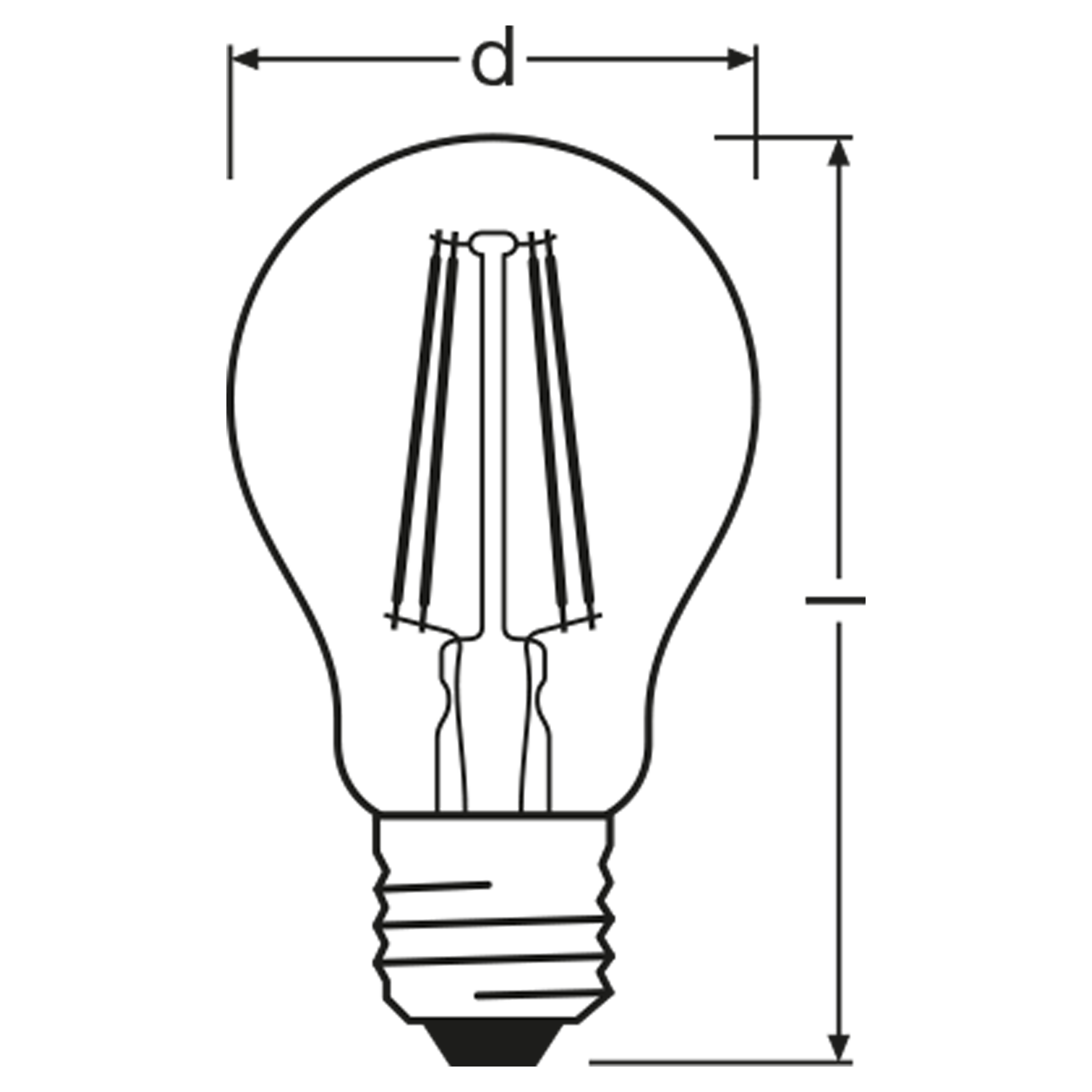 Pack 3 Lâmpadas led filamentos E27 standard 7W/806 lm luz neutra MT - 4