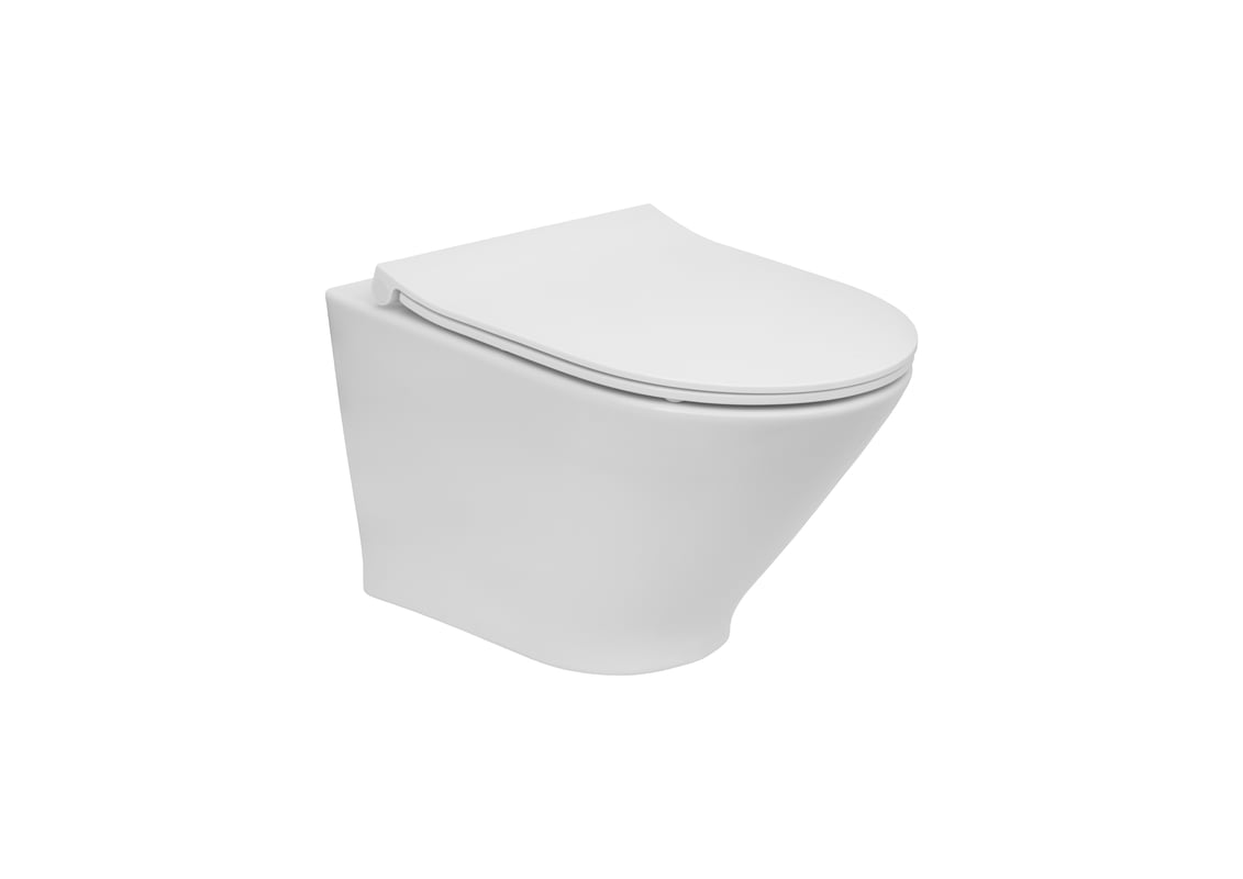 Miska WC wisząca Legacy Compacto Rimless Roca z powłoką Maxi Clean