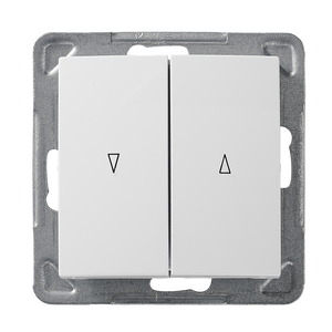 Włącznik żaluzjowy IMPRESJA Biały OSPEL - Leroy Merlin