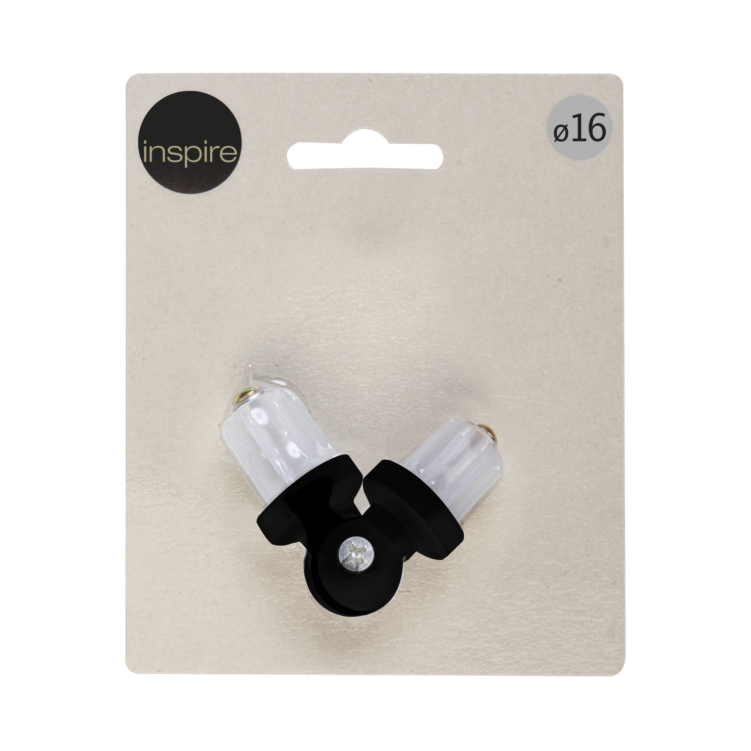 Łącznik kątowy do karnisza czarny mat 16 mm Inspire - 3