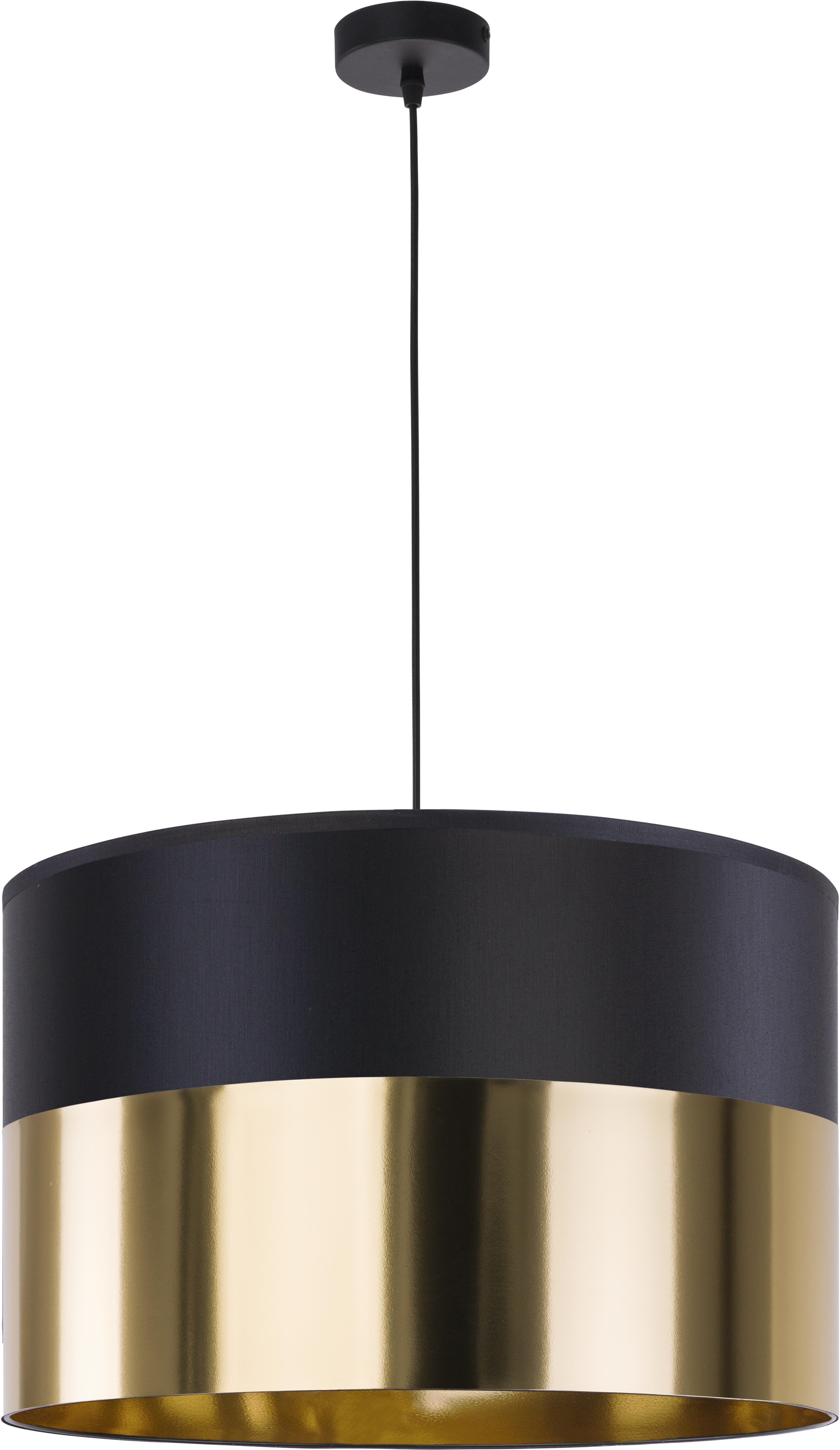 Lampa wisząca Londyn czarno-złota E27 TK Lighting