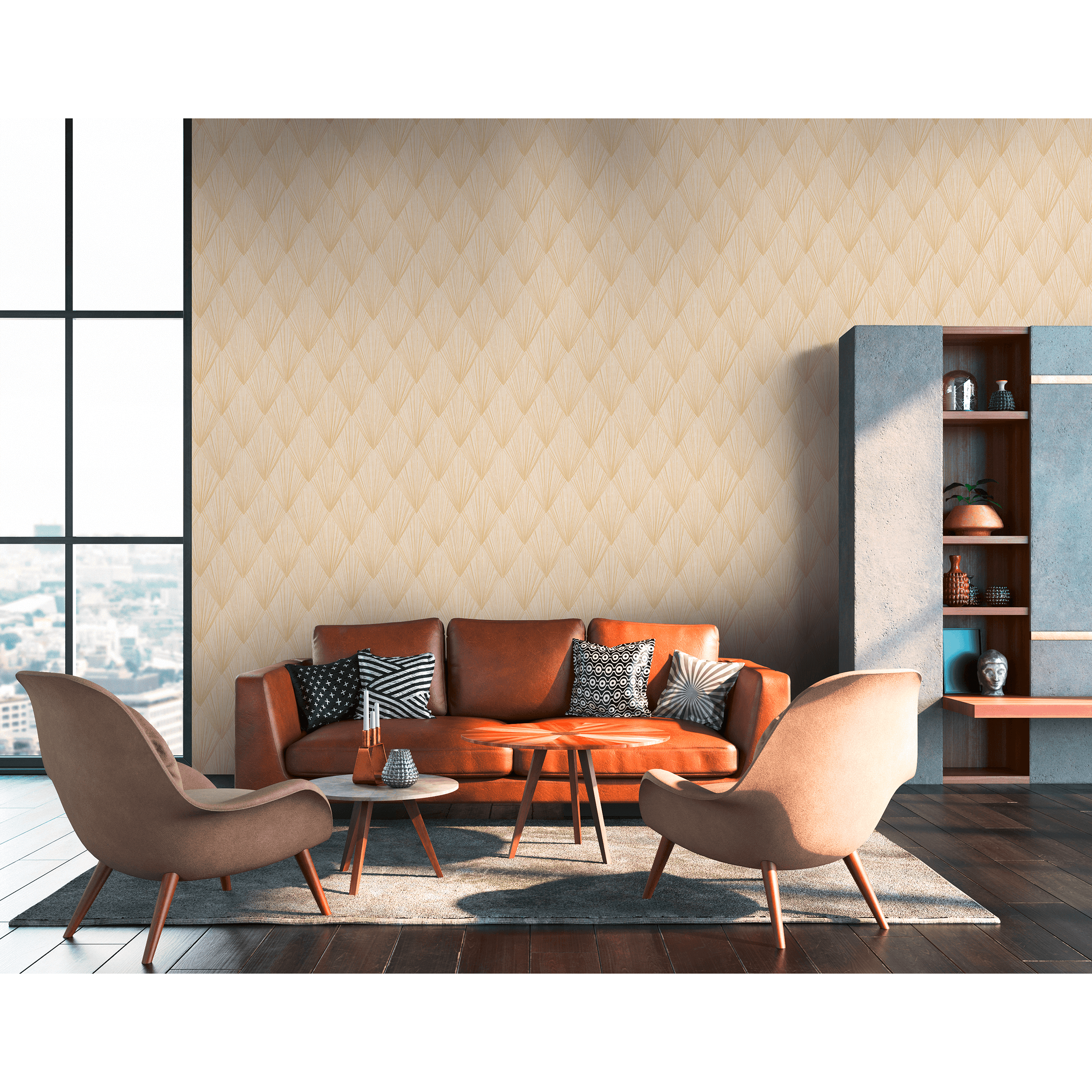 Tapeta Metropolitan 378643 beżowa winylowa na flizelinie - 2
