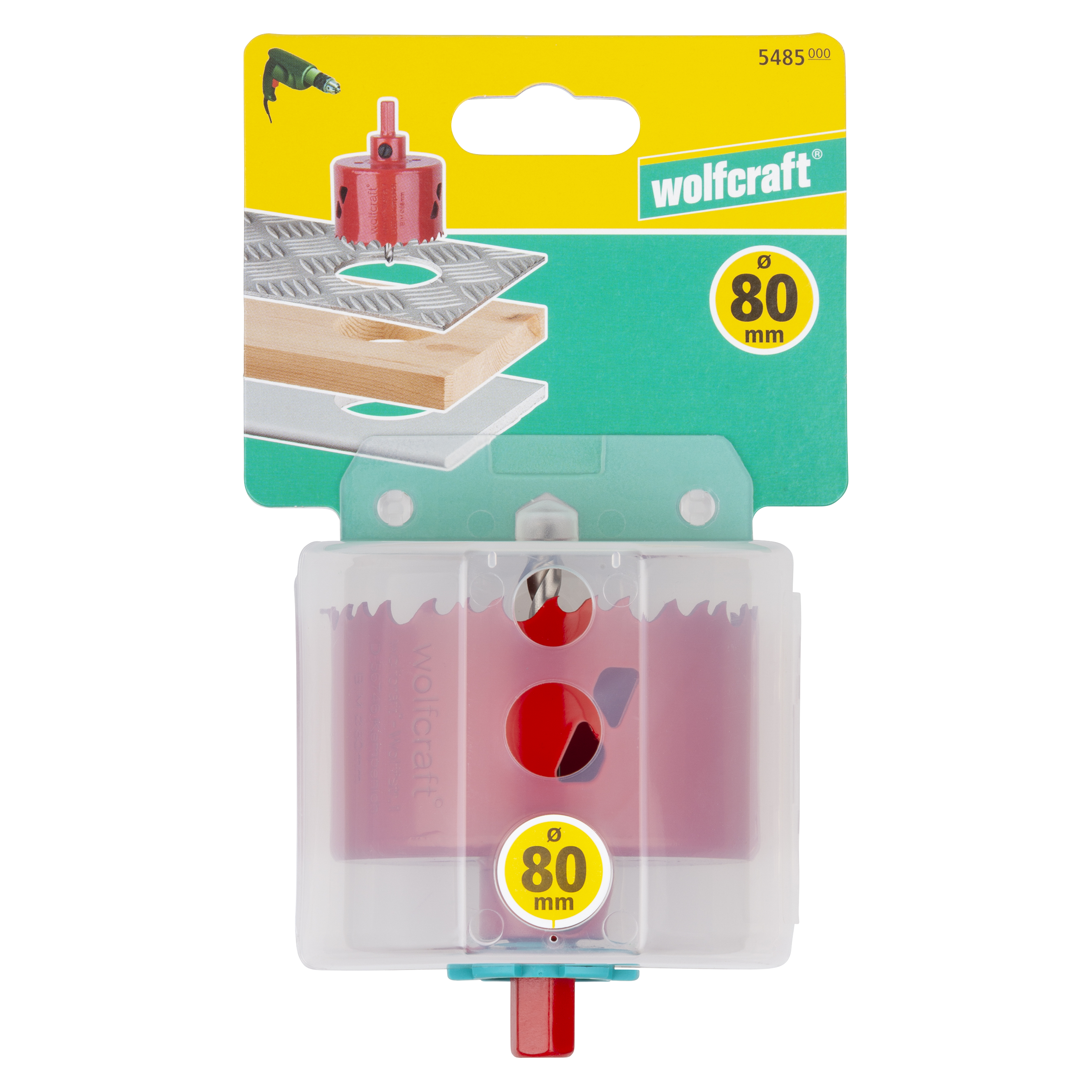 Otwornica do metalu 80 mm z wiertłem HSS 5485000 WOLFCRAFT - 3