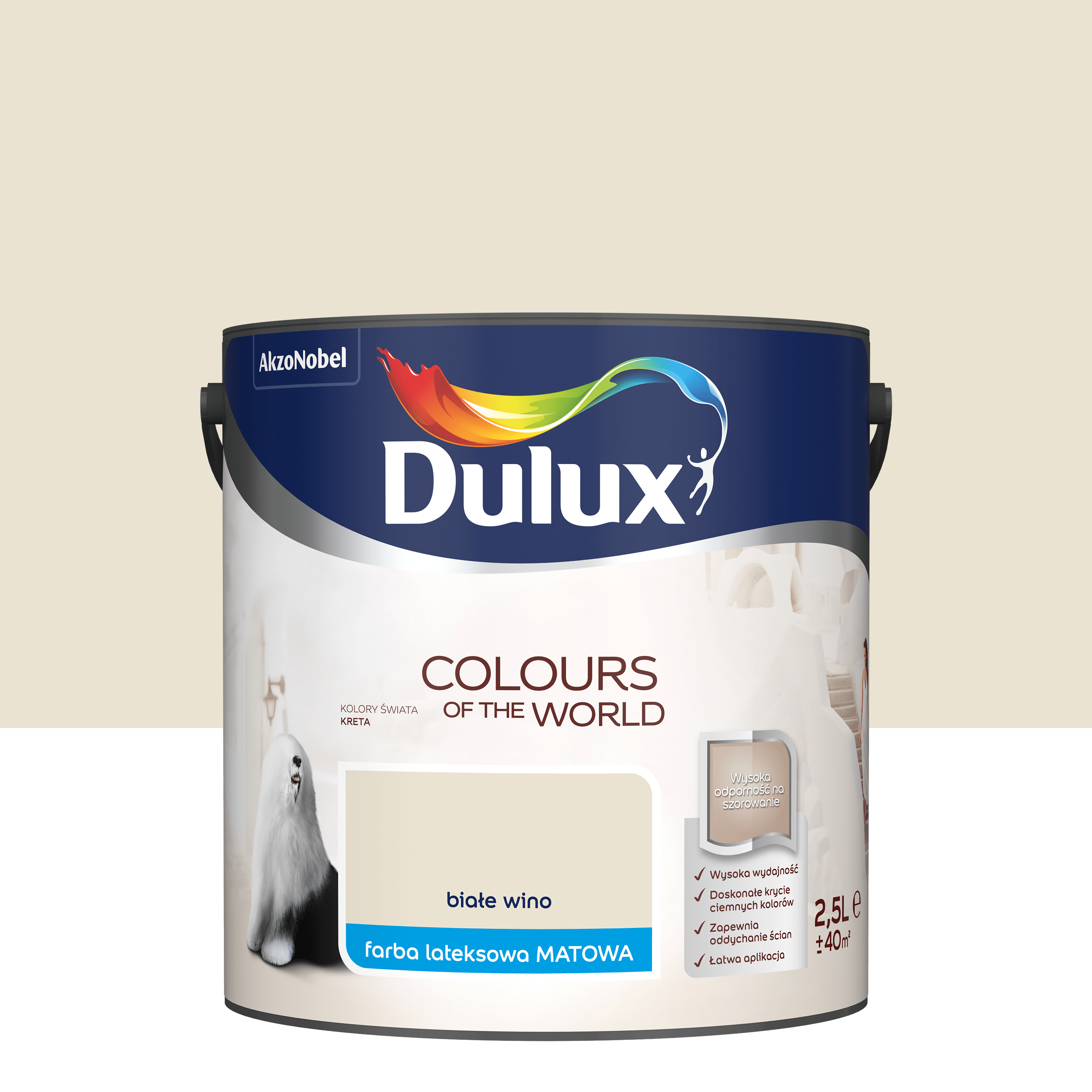 Farba Dulux Kolory świata Białe wino 2.5 l
