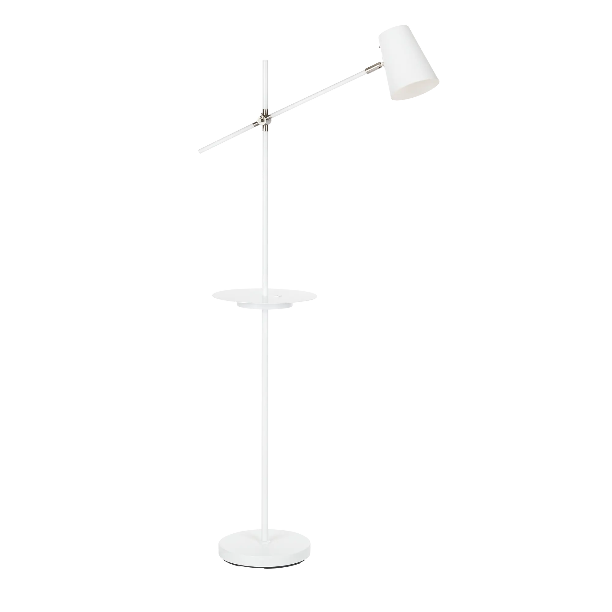 Lampa podłogowa Linear biała E14 z gniazdem USB Markslojd