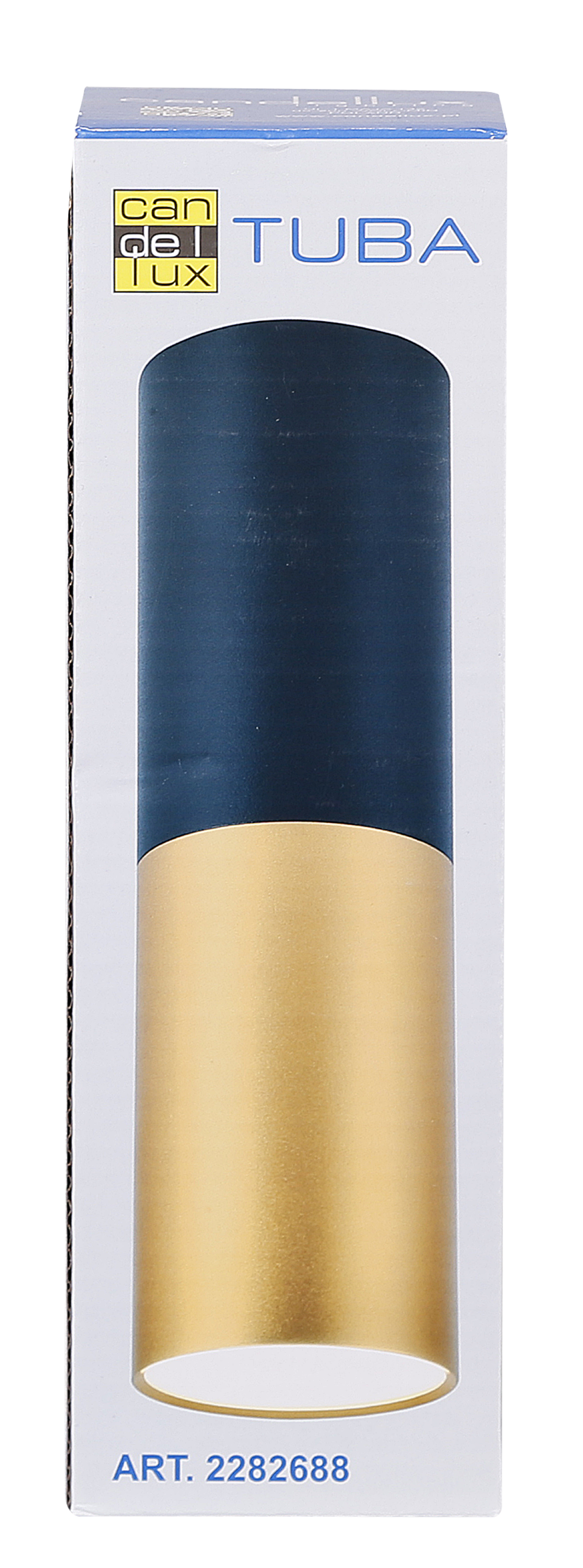 Oprawa natynkowa Tuba IP20 śr. 5.8 cm czarno-złota GU10 Candellux - 4