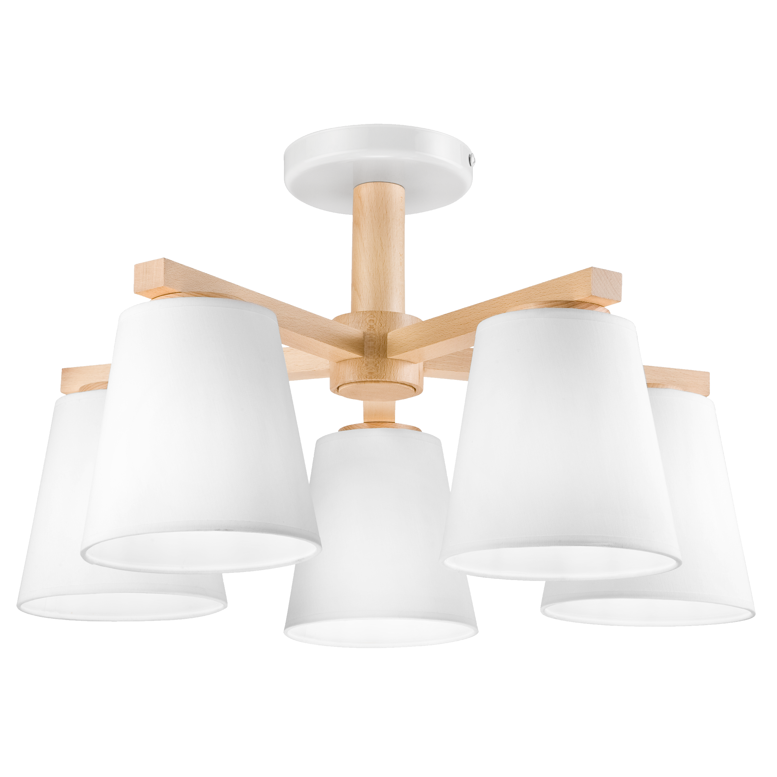 Lampa sufitowa Ellie biała 5 x E27 Lamkur